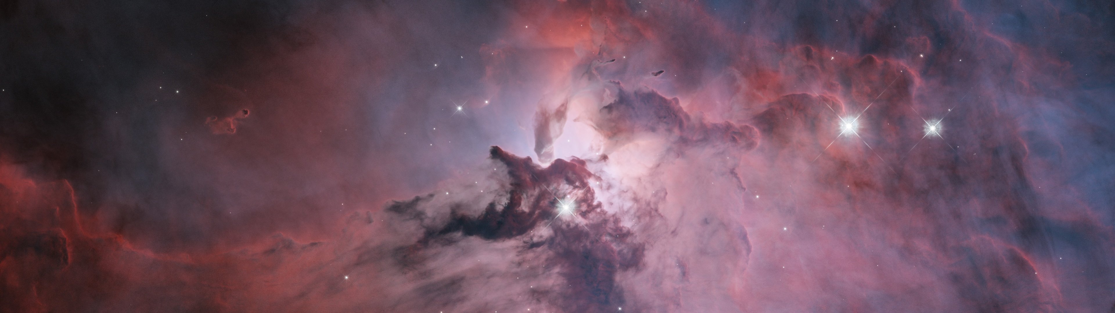 Lagoon Nebula Wallpaper 4K, Interstellar cloud, Space, #1188