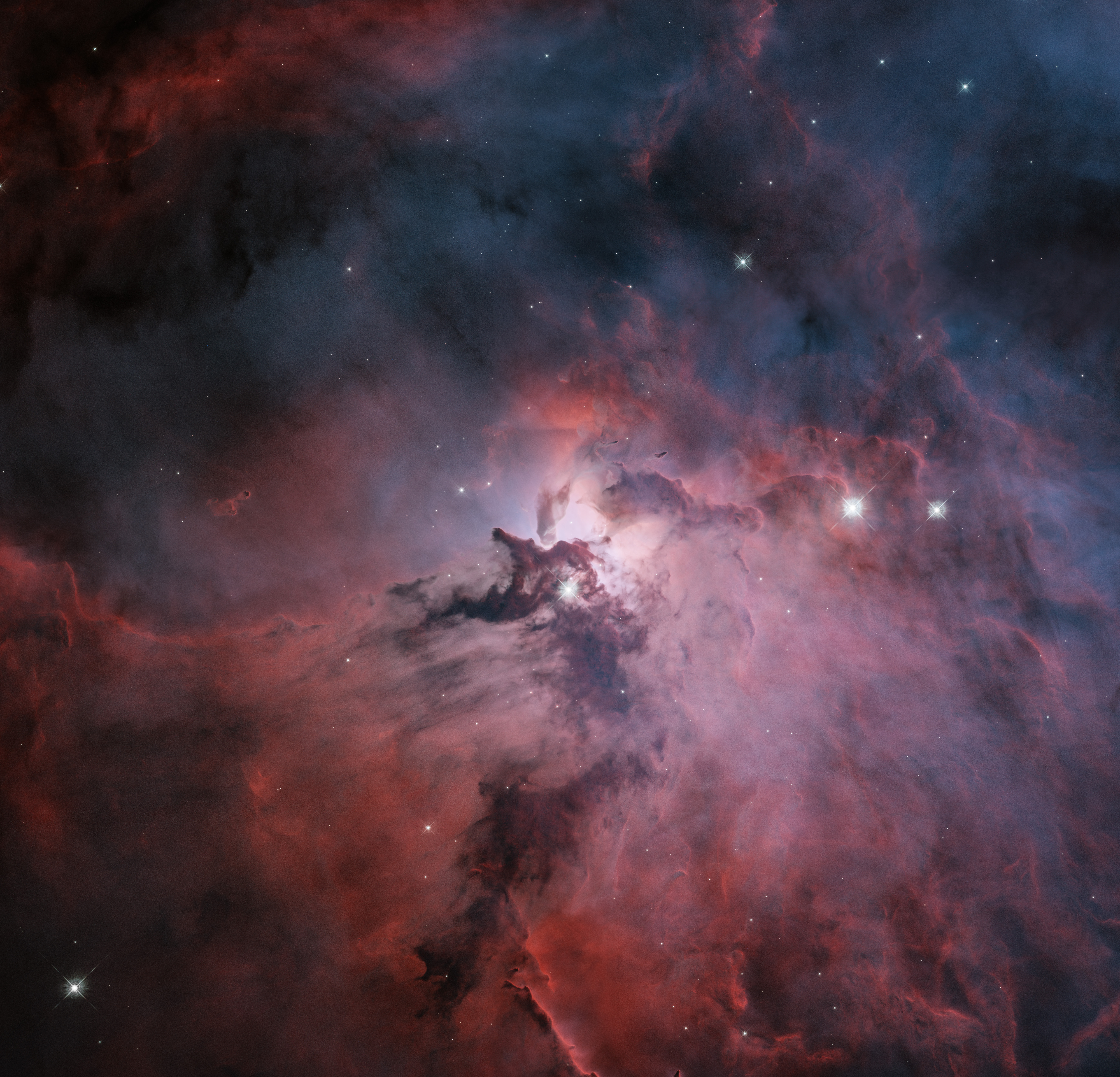 Lagoon Nebula Wallpaper 4K, Interstellar cloud, Space, #1188
