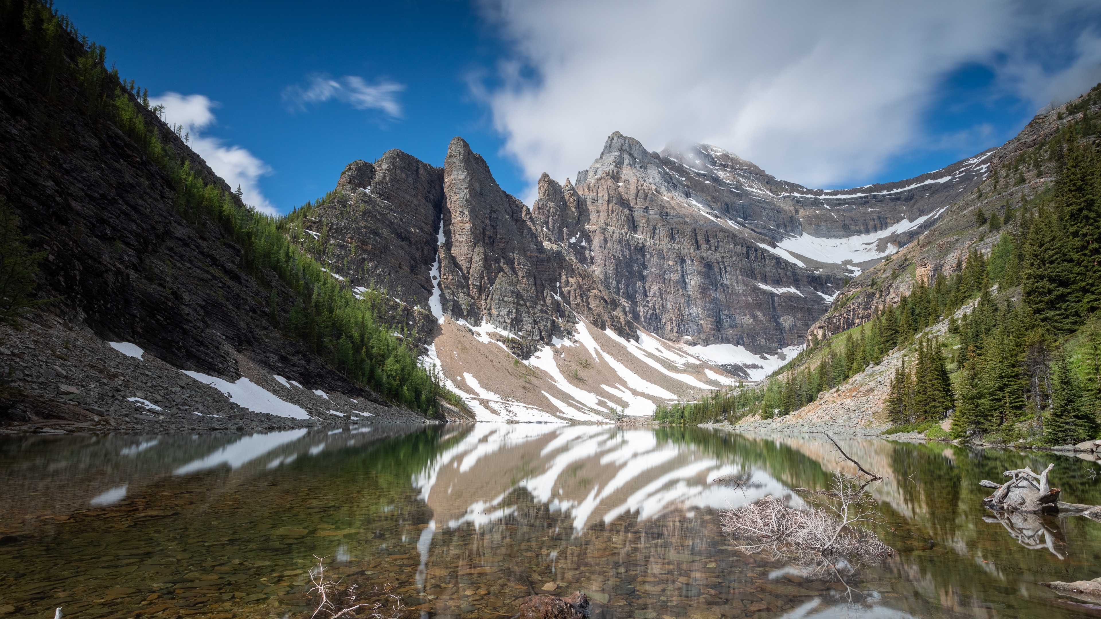 Lake Agnes Wallpaper 4K, Canada, Mountains, Nature, #4932