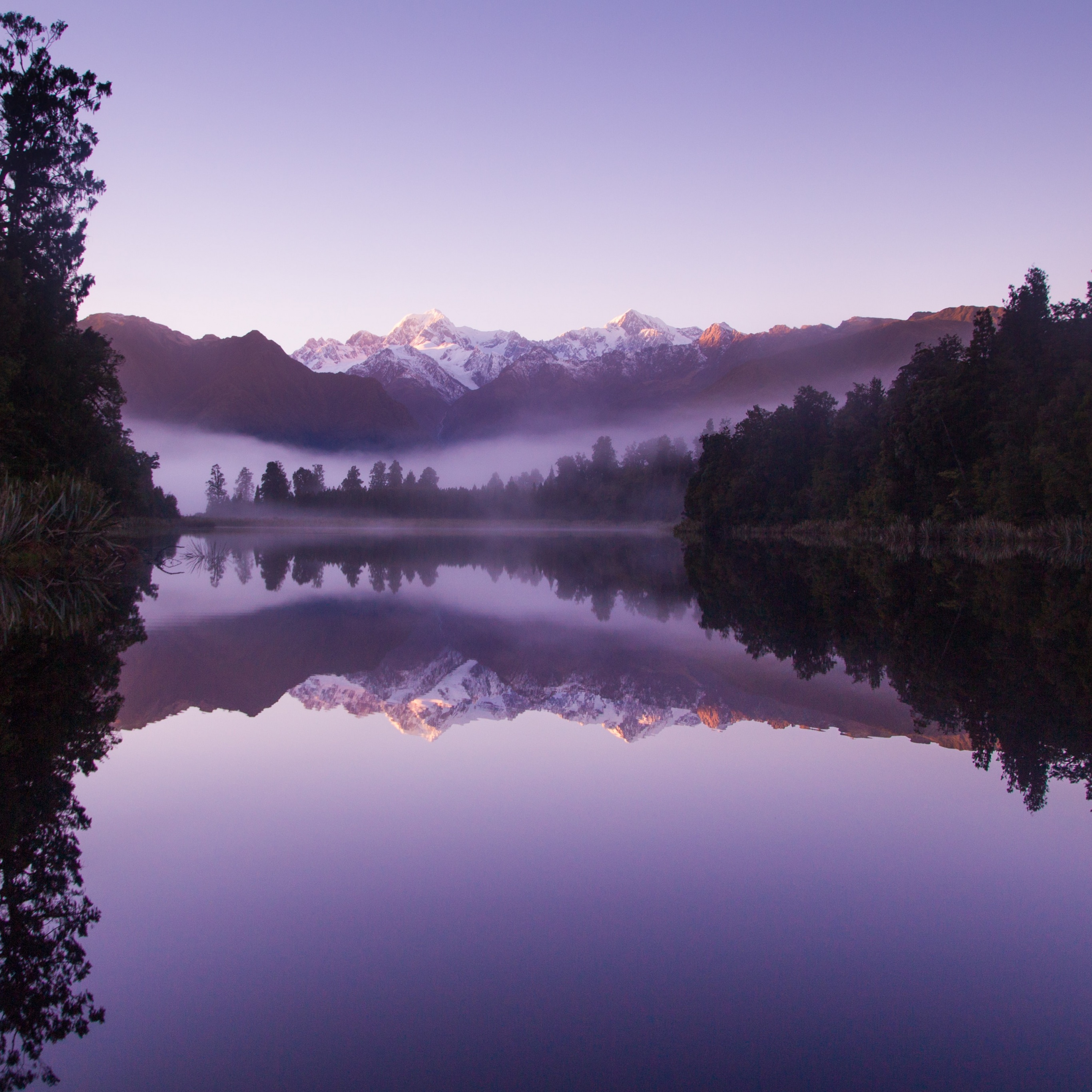 Lake Matheson Wallpaper 4K, New Zealand, Mirror Lake