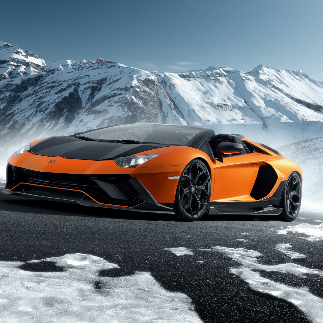 Lamborghini Aventador LP 780-4 Ultimae Roadster by Novitec Wallpaper 8K