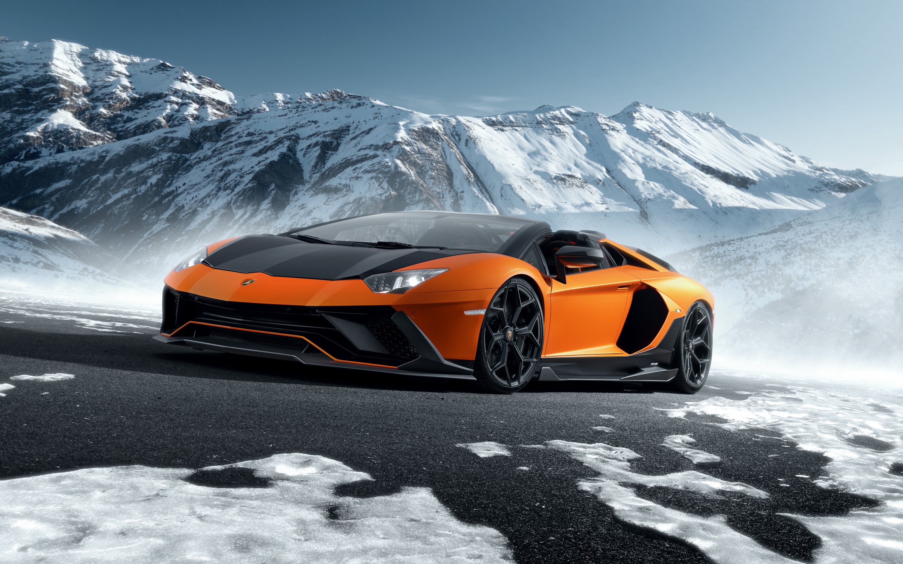 Lamborghini Aventador LP 780-4 Ultimae Roadster by Novitec Wallpaper 8K