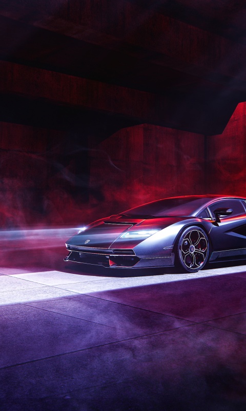 Lamborghini Countach Wallpaper 4K, Hybrid Supercar