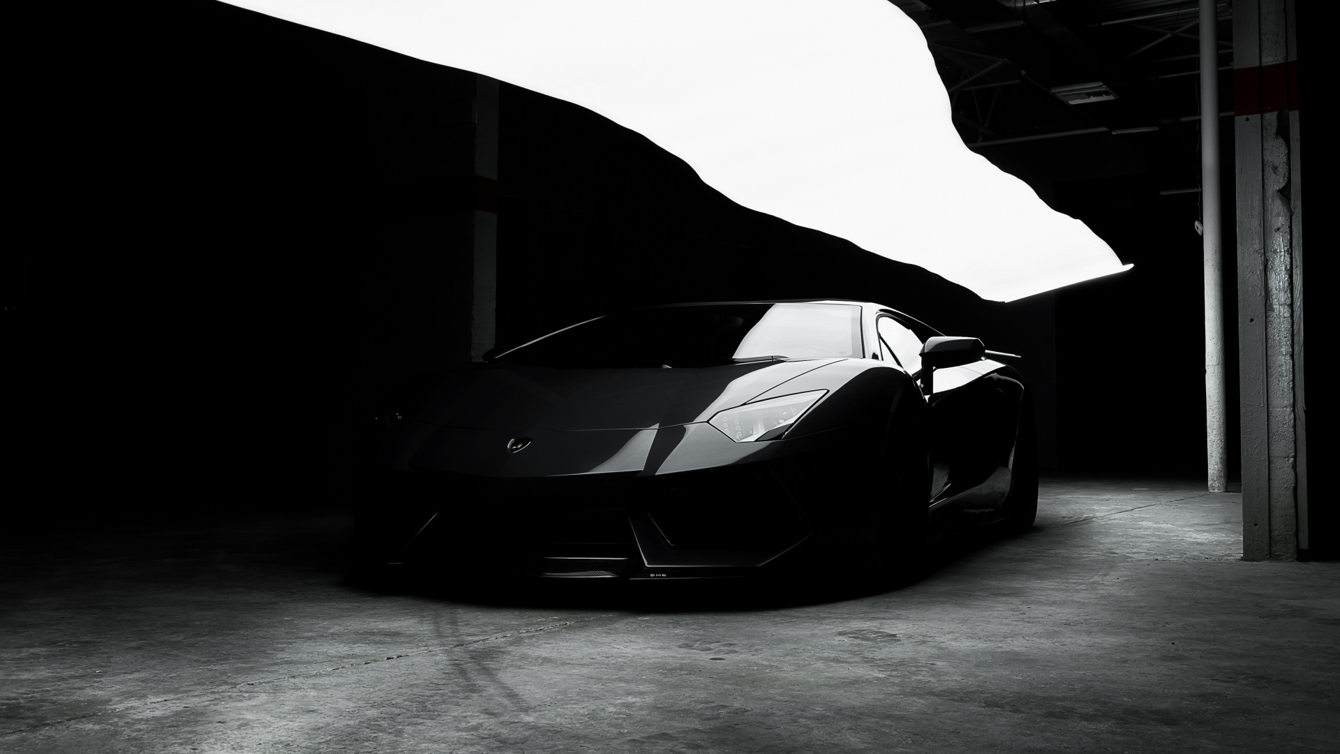 Lamborghini Aventador Wallpaper 4K, Black cars, CGI