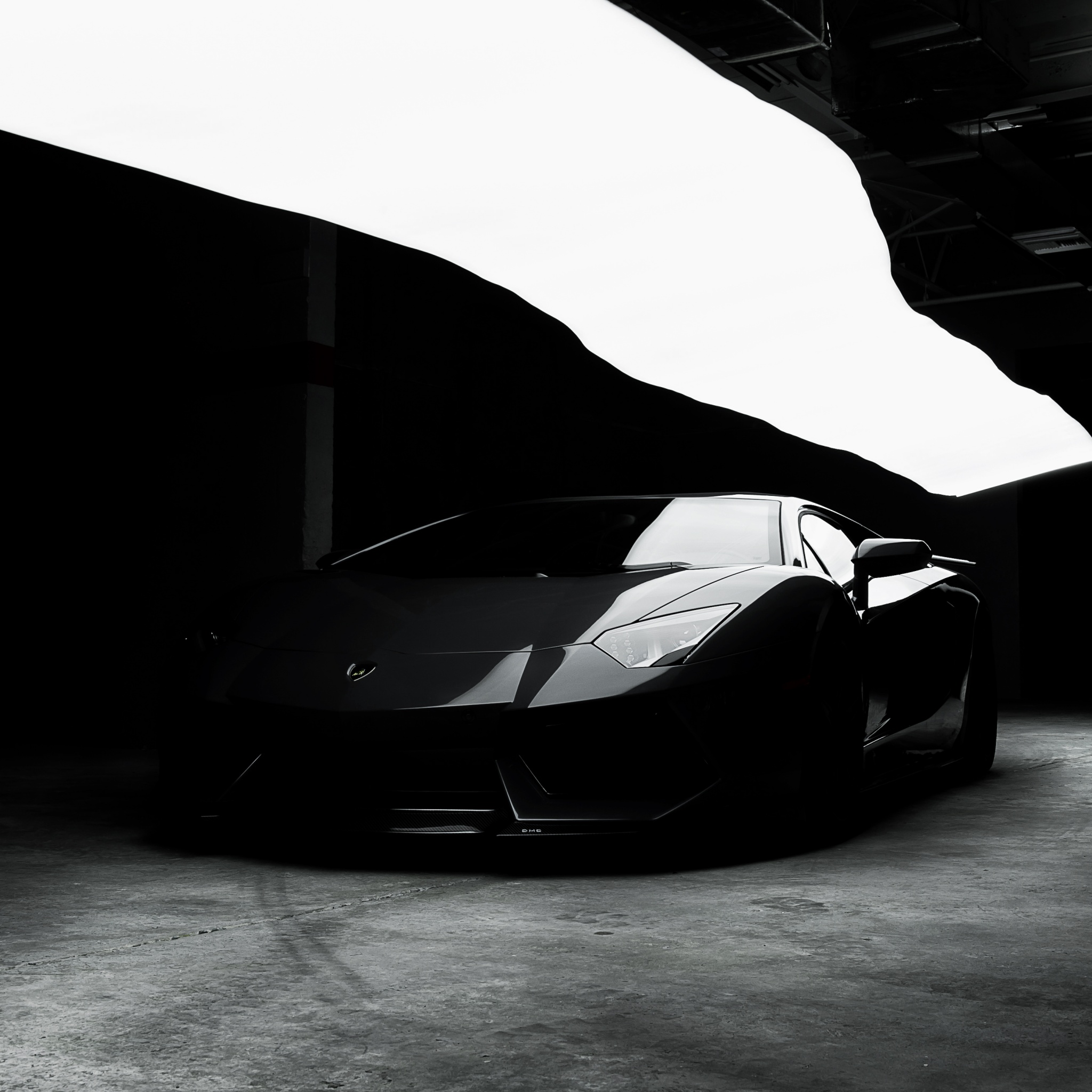 Lamborghini Aventador Wallpaper 4K, Black cars, CGI