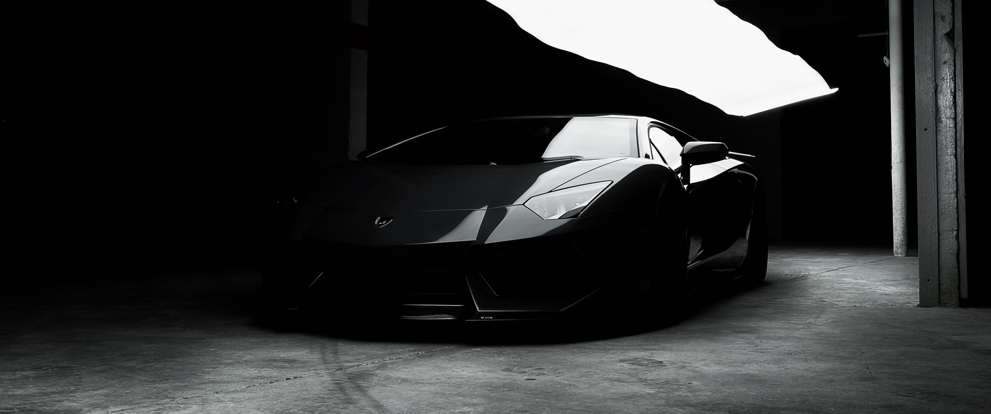 Lamborghini Aventador Wallpaper 4K, Black cars, CGI, Black/Dark, #3458