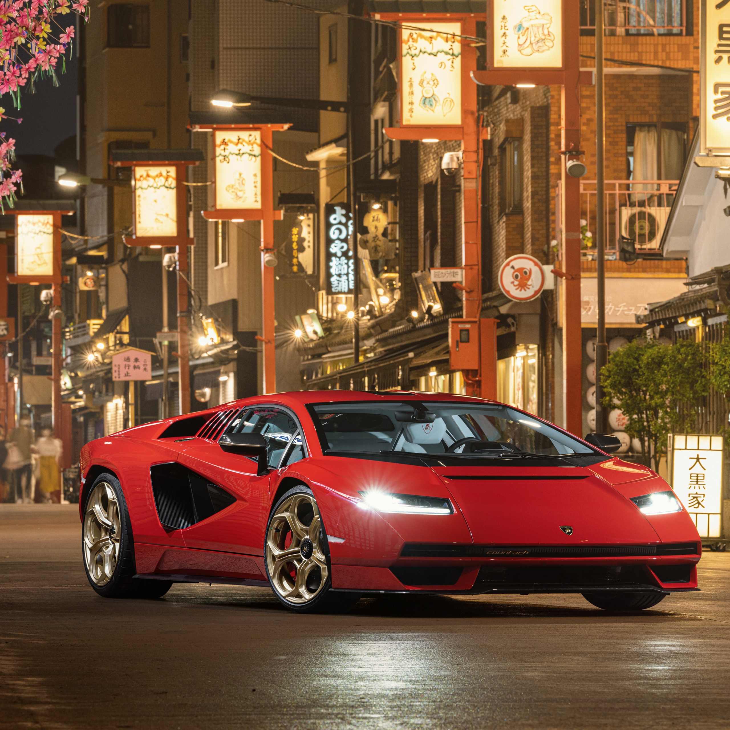 Lamborghini Countach LPI 800-4 Wallpaper 4K, Red cars, 2022