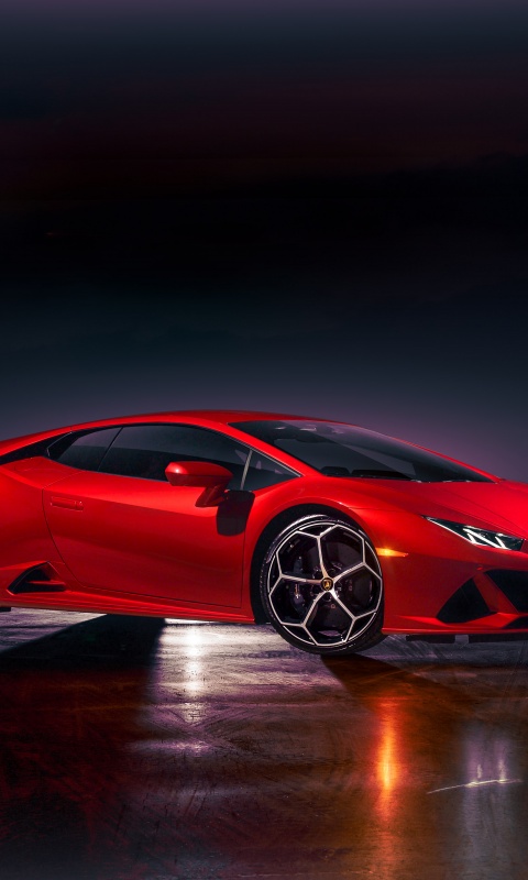 Lamborghini Huracan EVO Wallpaper 4K, Red cars, Supercar, 5K