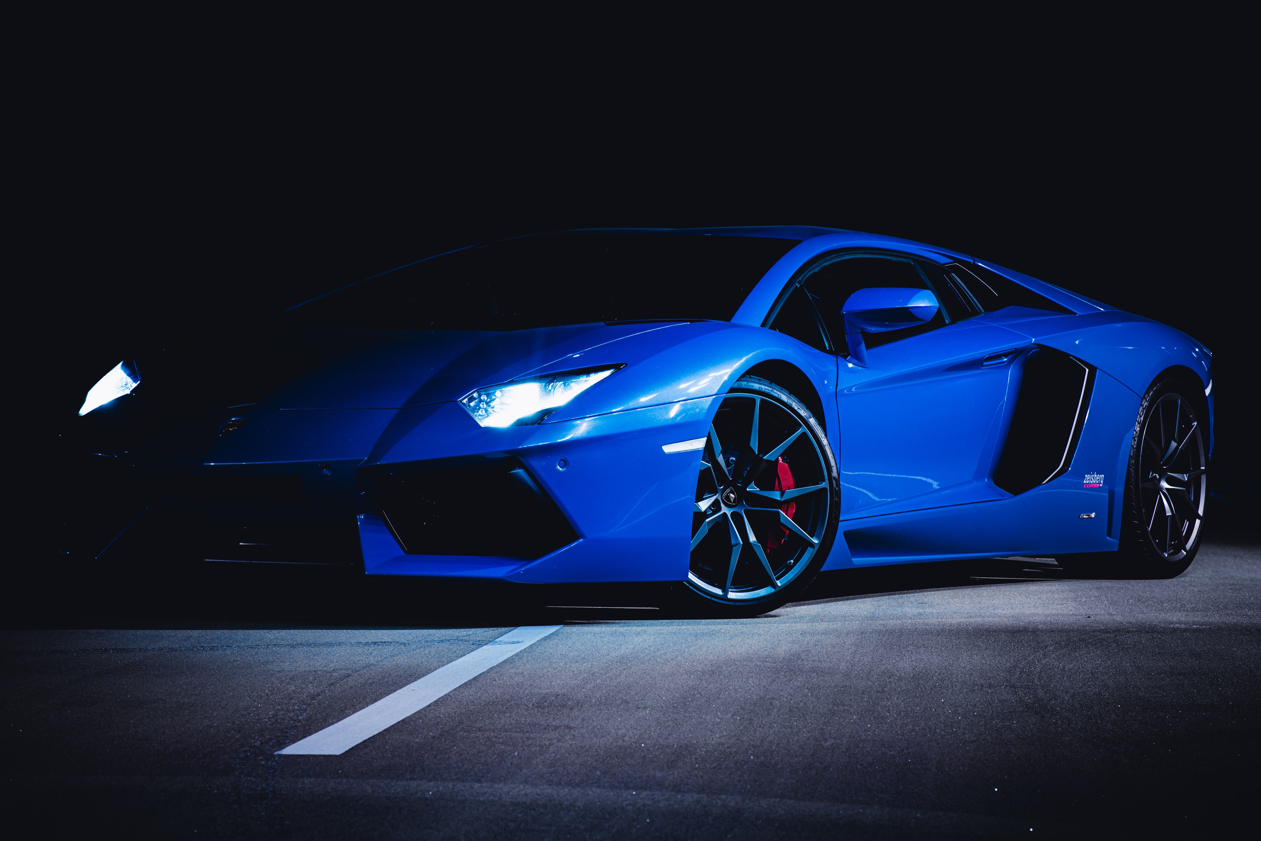 Lamborghini Huracan Wallpaper 4K, Blue, Dark, Cars, #1409