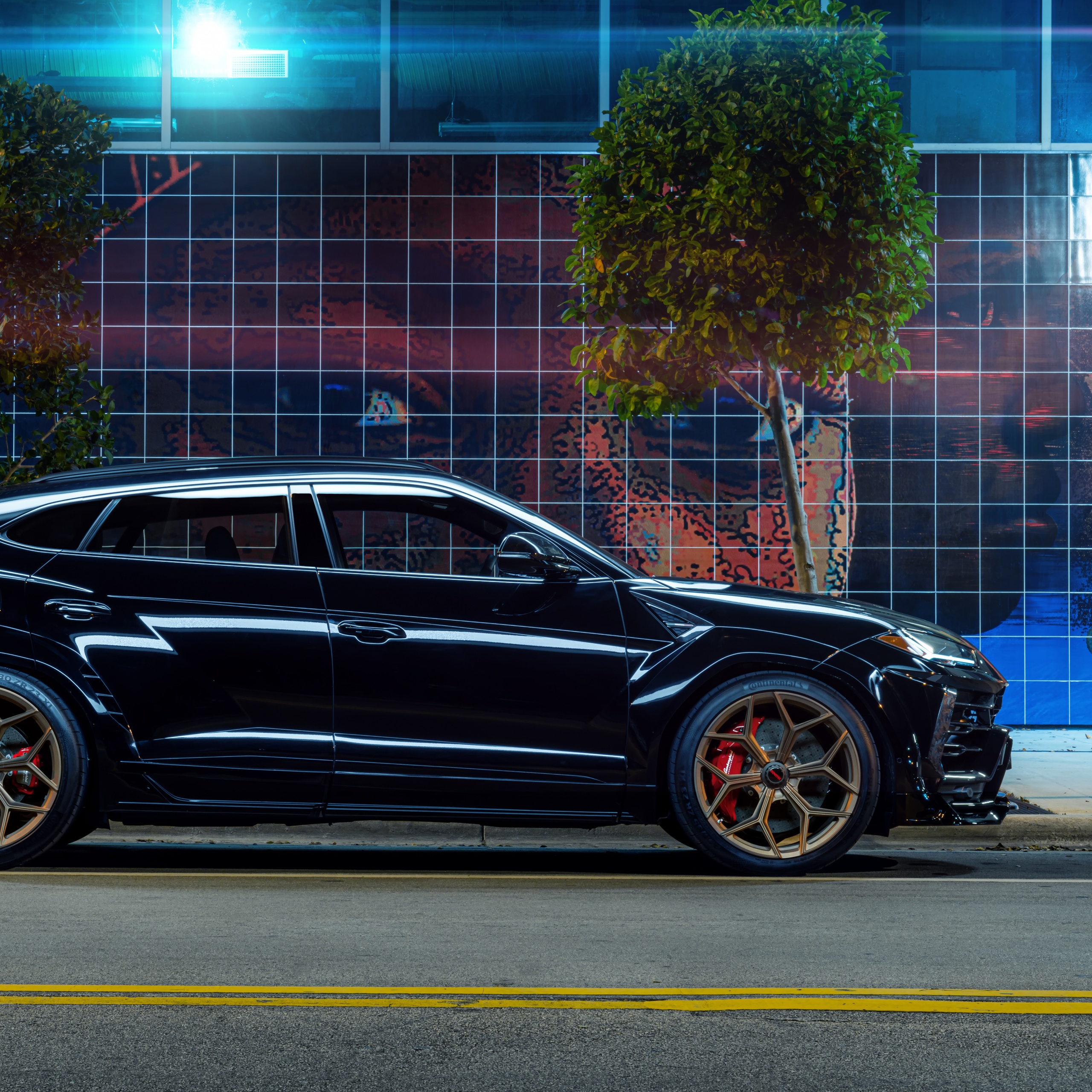 Lamborghini Urus Wallpaper 4K, Black cars, 5K, 8K, Cars, #2337