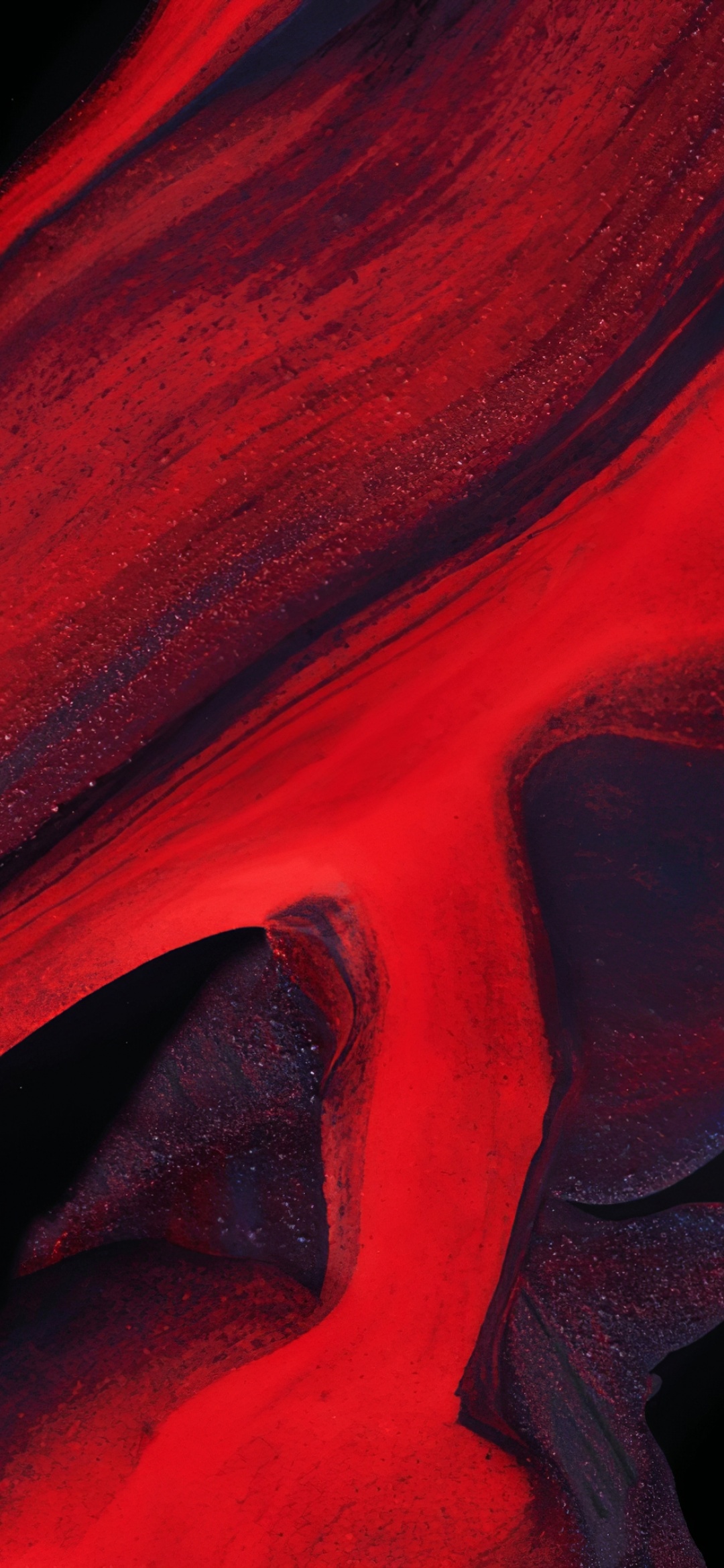 Lava Wallpaper 4K, Red, ColorOS, Stock