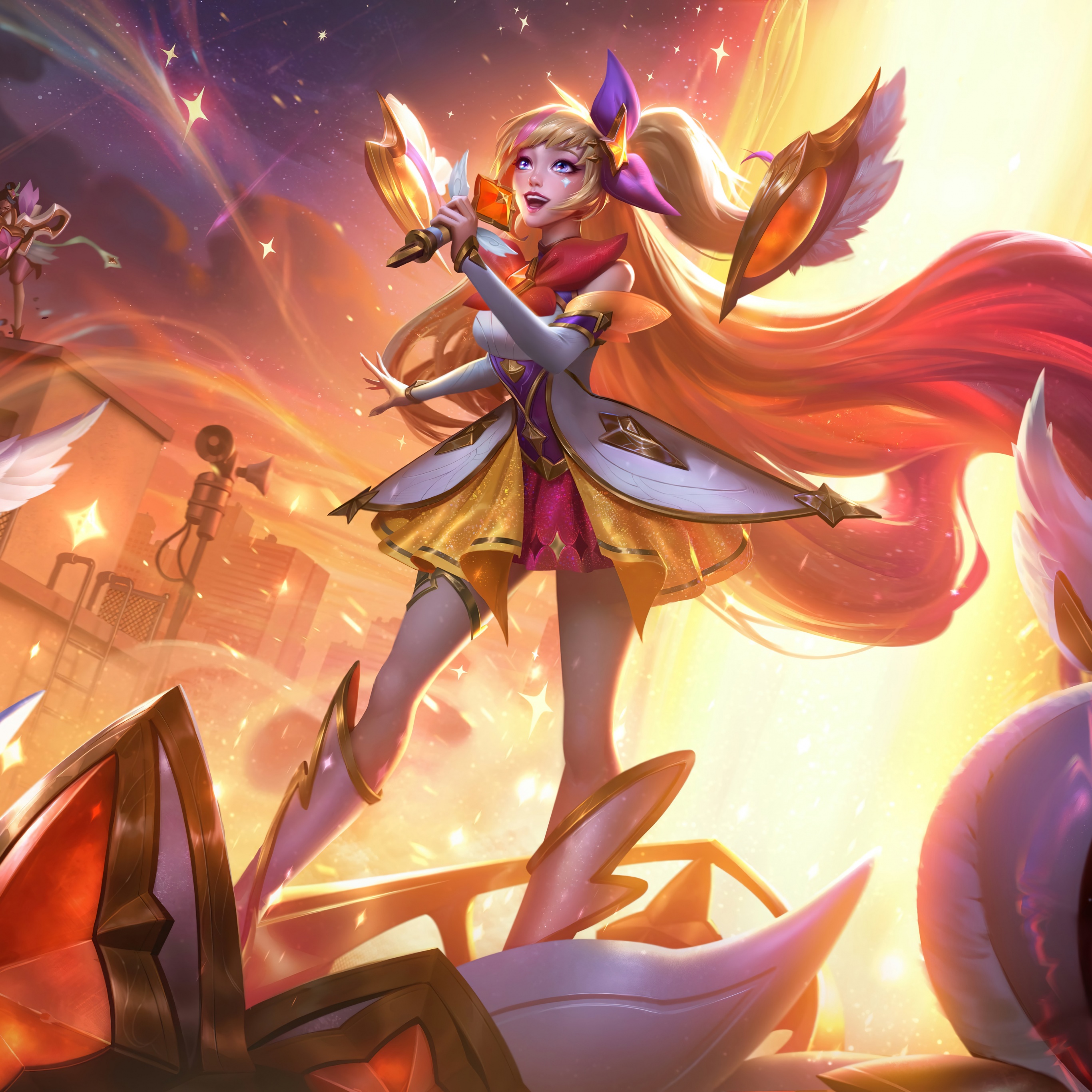 League of legends Janna video game Star Guardian Lux Jinx Poppy Janna Lulu  4k Ultra HD wallpapers for computer and laptop 3840x2400  Wallpapers13com