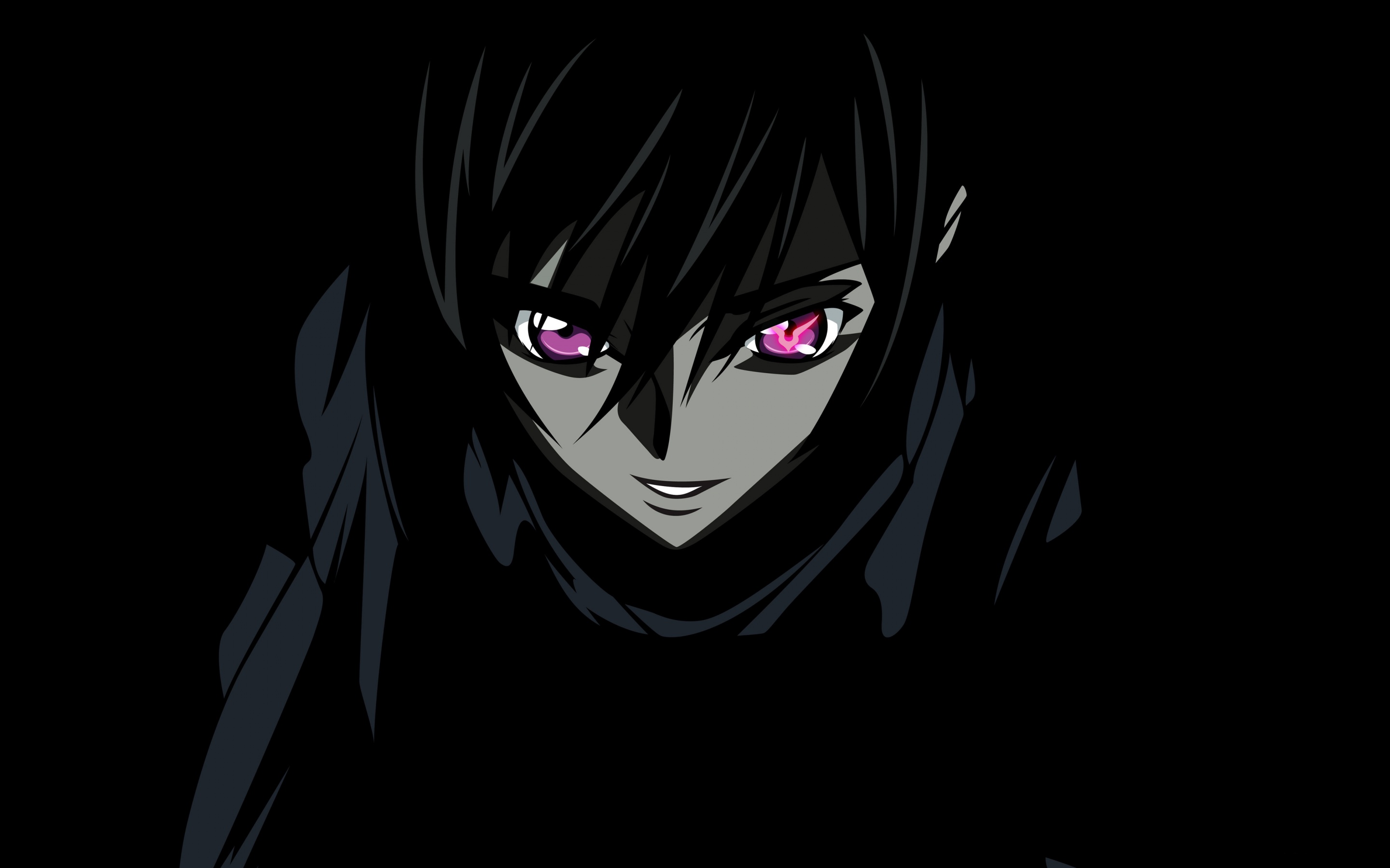 Lelouch Lamperouge Wallpaper 4k, Black Background, Code Geass