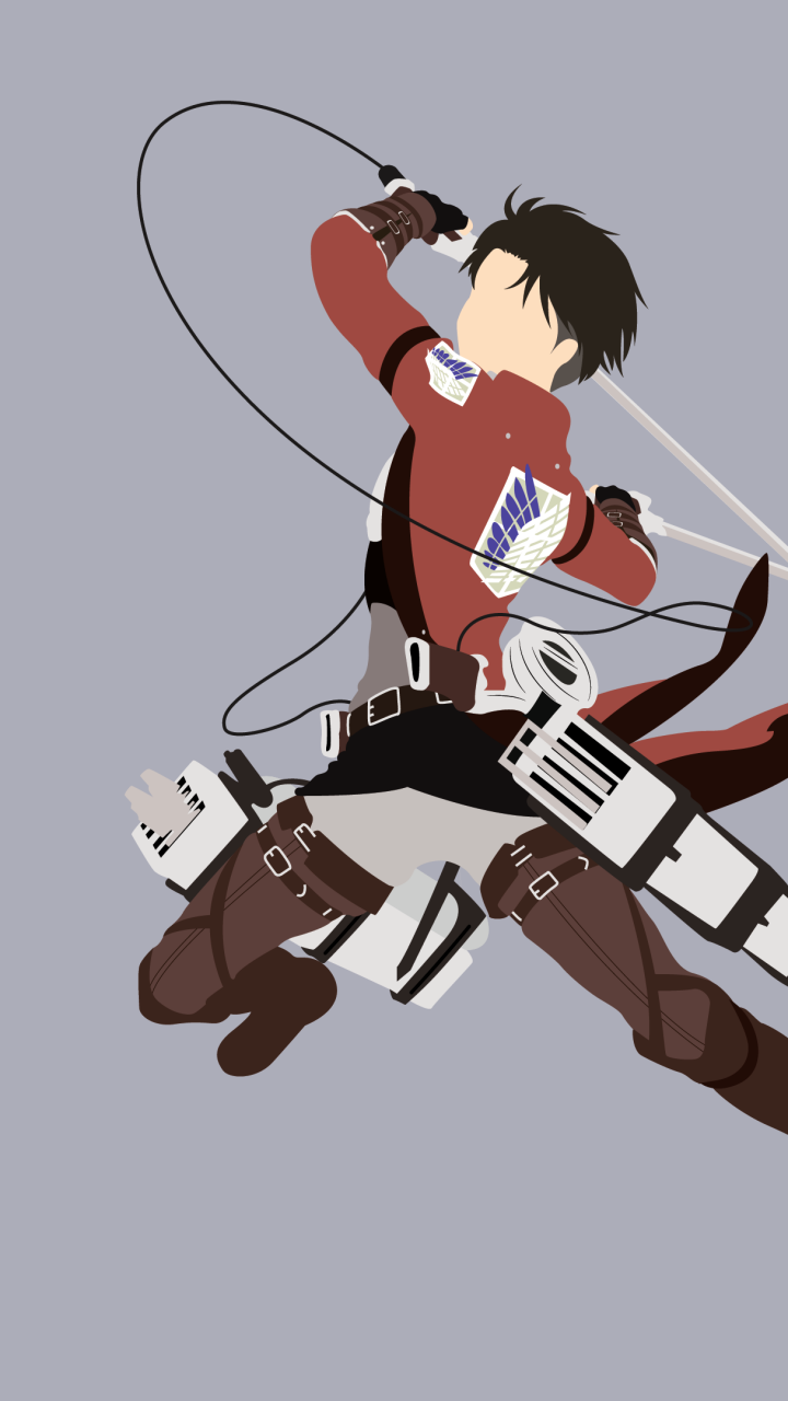 Levi Ackerman Wallpaper 4K, Faceless, Minimalist