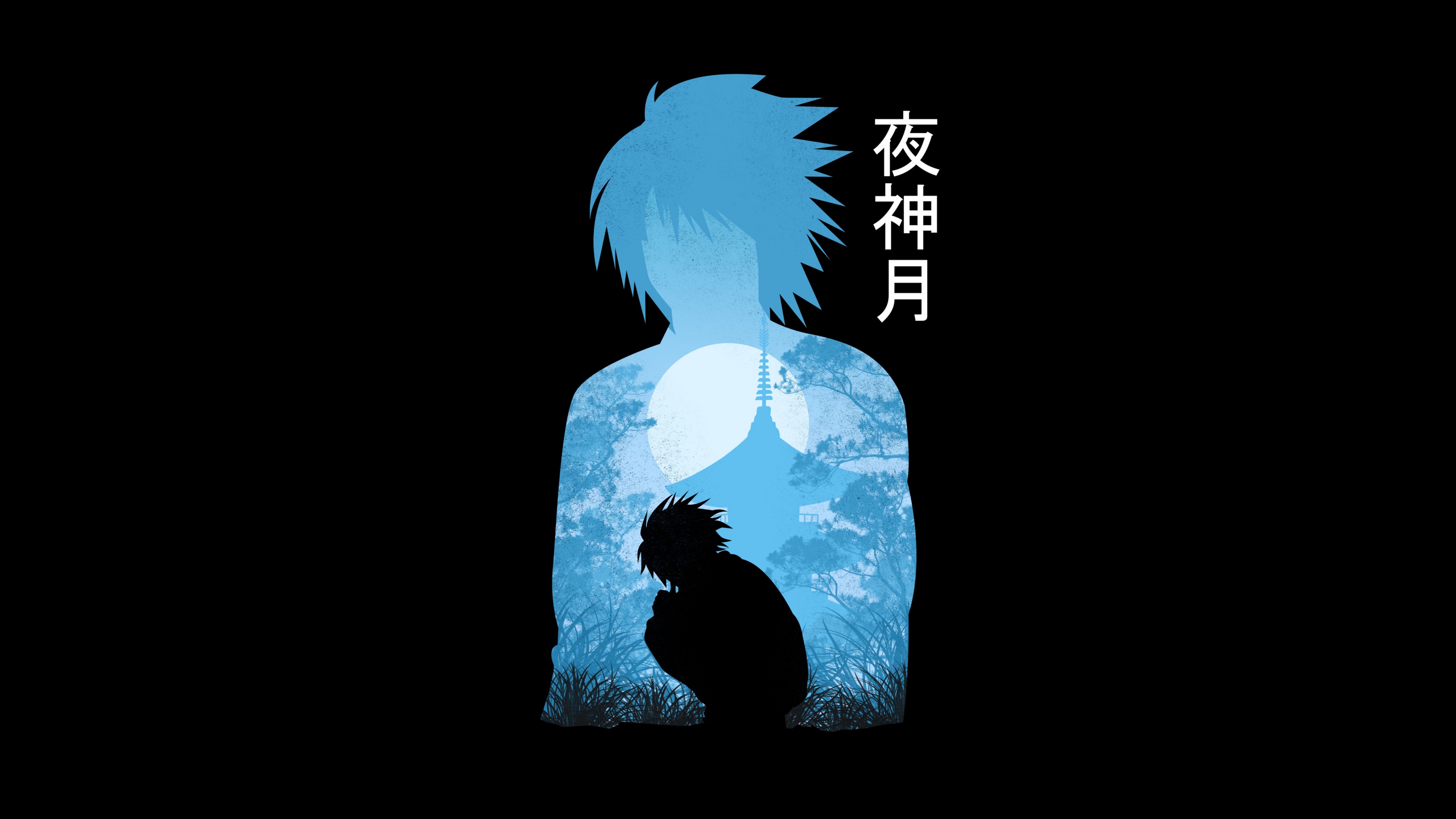Death Note L Black Art Wallpapers - Dark Anime Wallpapers iPhone