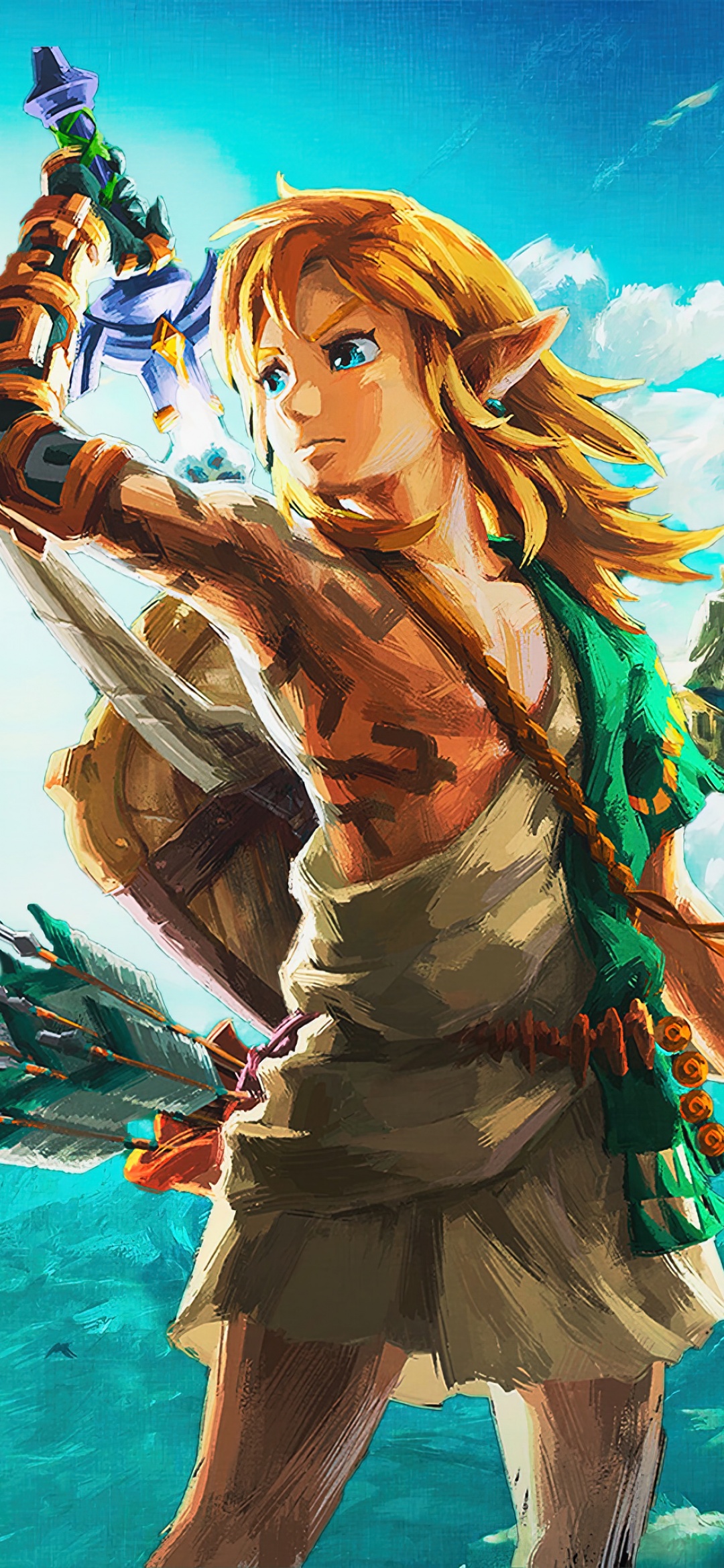 Link in Tears of the Kingdom 4K Wallpaper