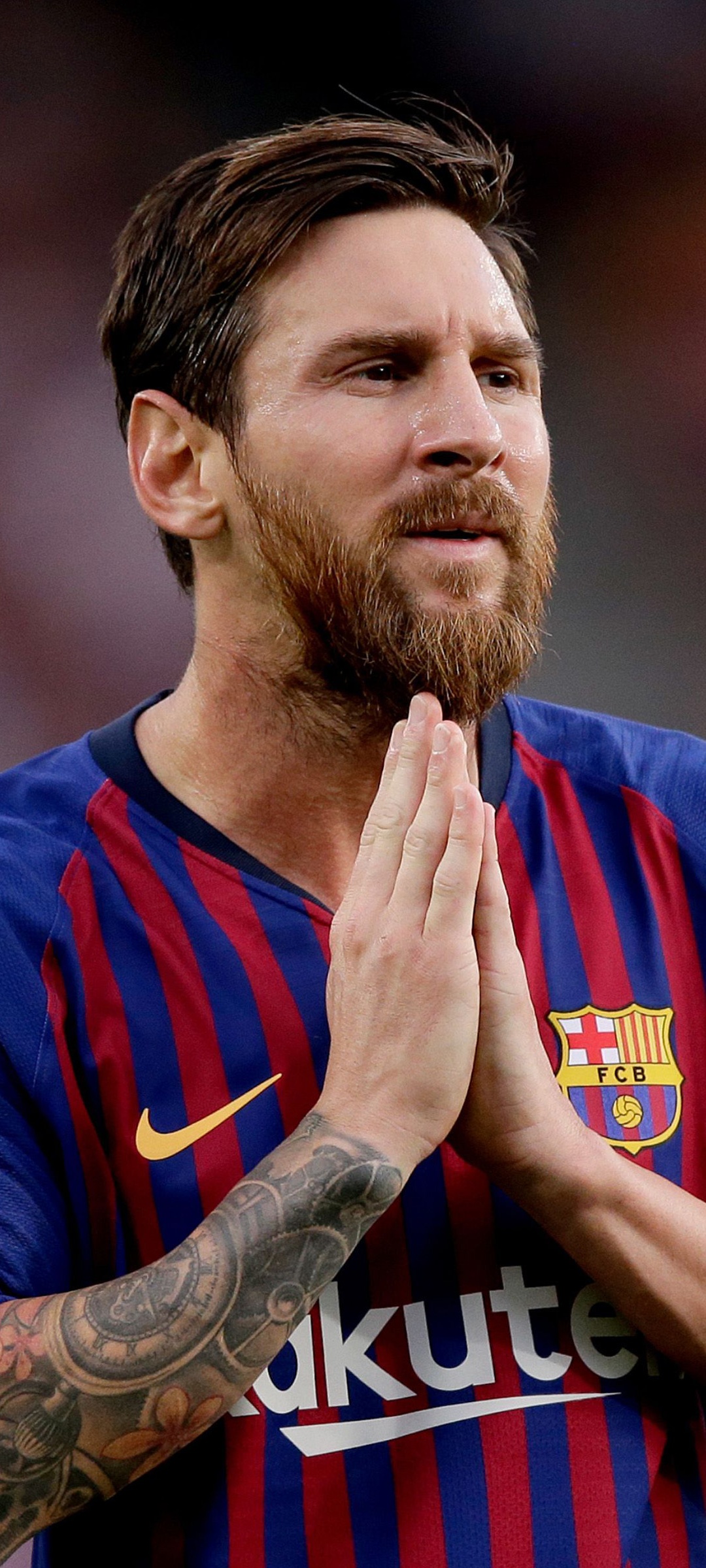Lionel Messi 4K Wallpaper, Football player, Argentinian, Praying Hands