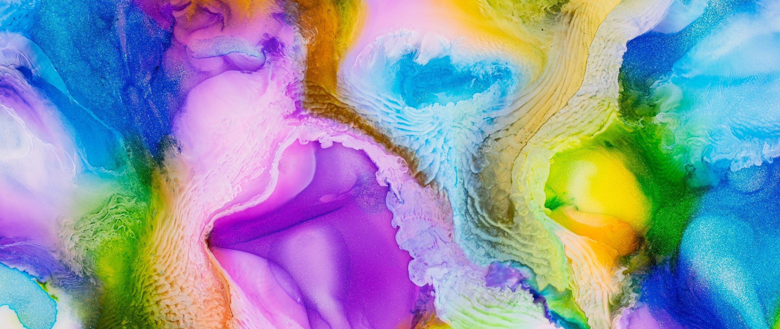 Liquid art Wallpaper 4K, Pearl ink, Colorful, Abstract, #1299