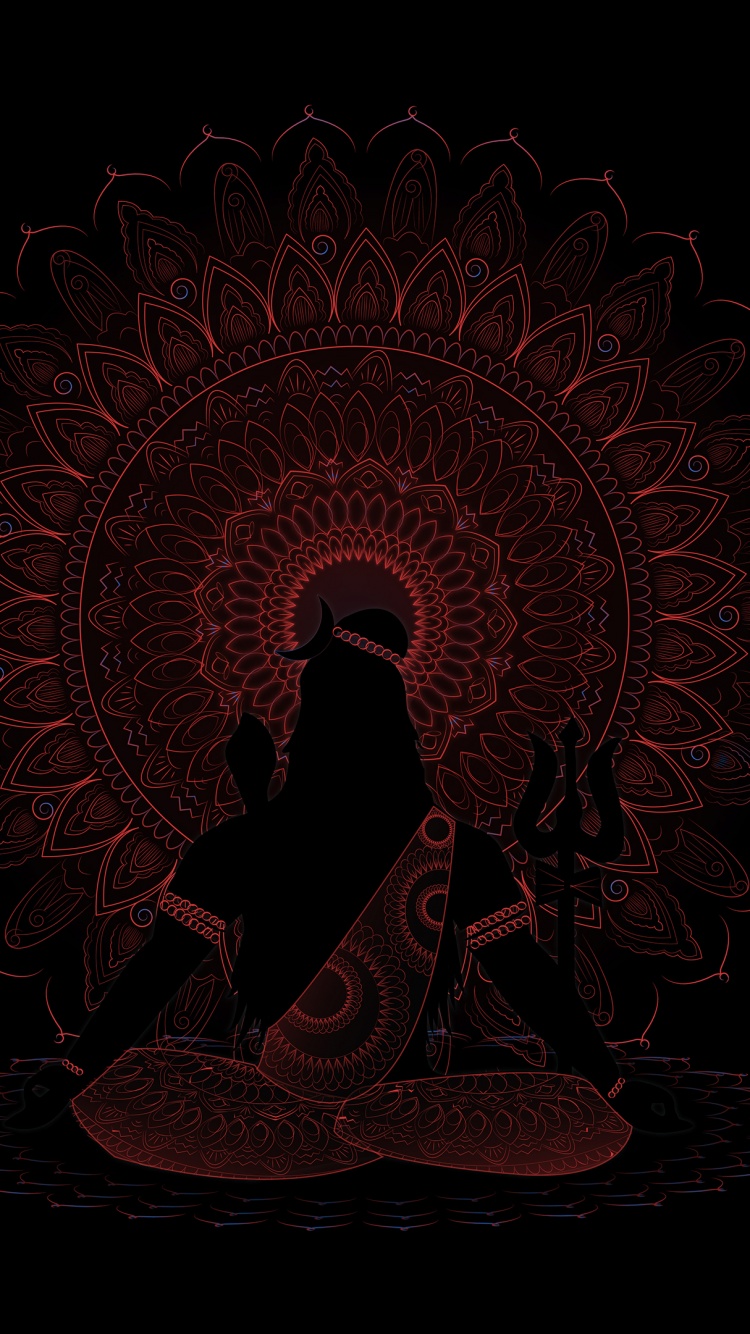 Lord Shiva Wallpaper 4K, AMOLED, Black/Dark, #4950
