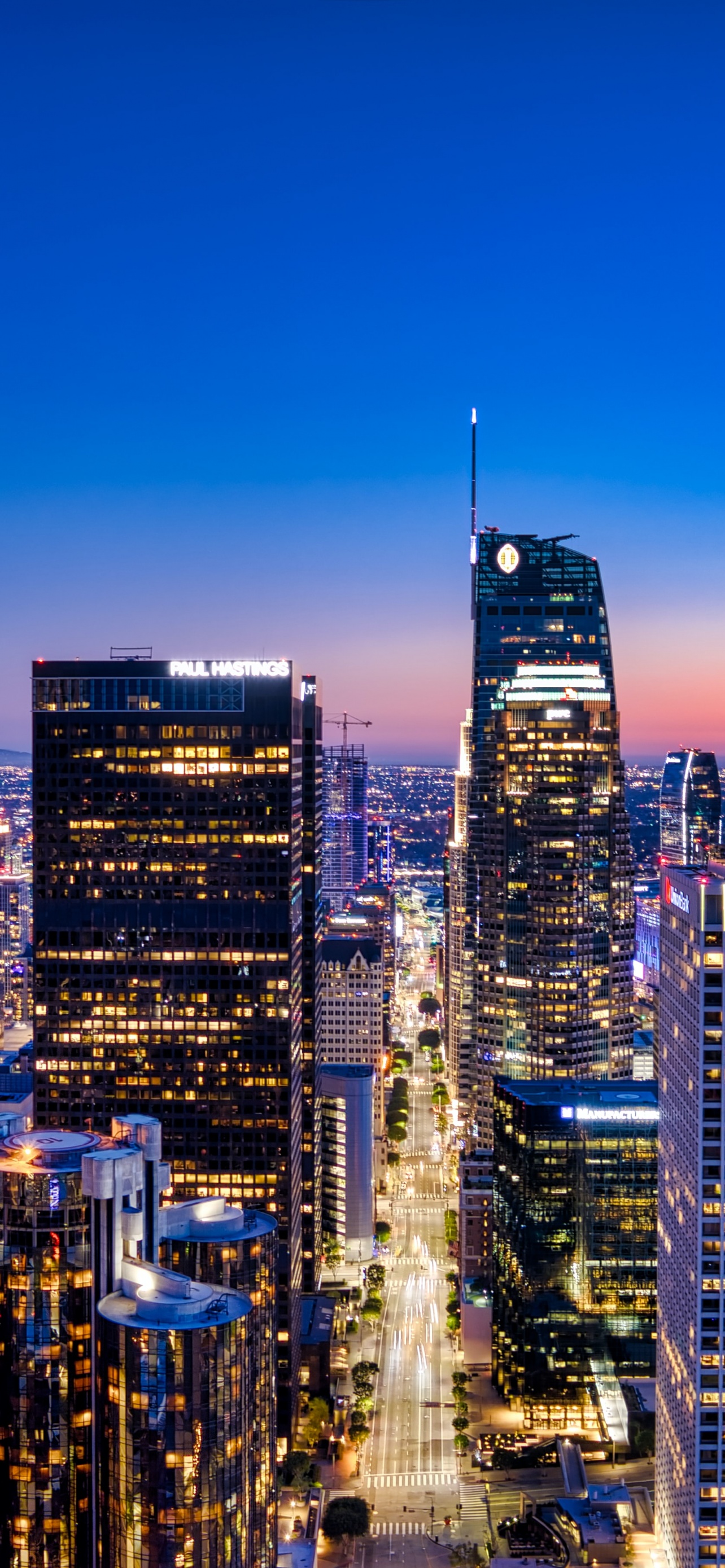Los Angeles City Nights la skyline HD wallpaper  Pxfuel