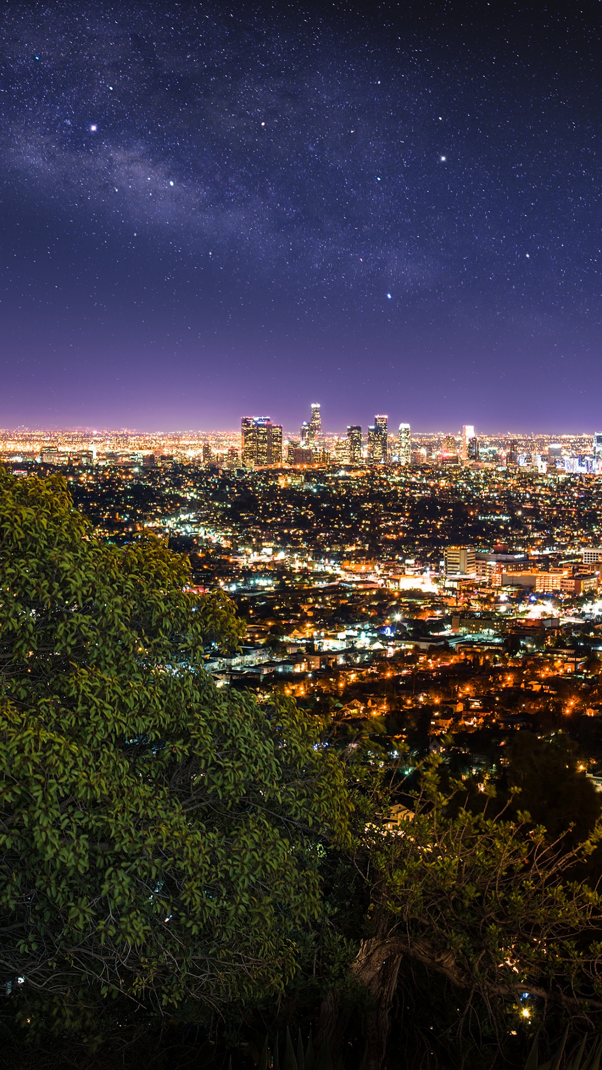 Los Angeles City 4K Wallpaper, Cityscape, City lights