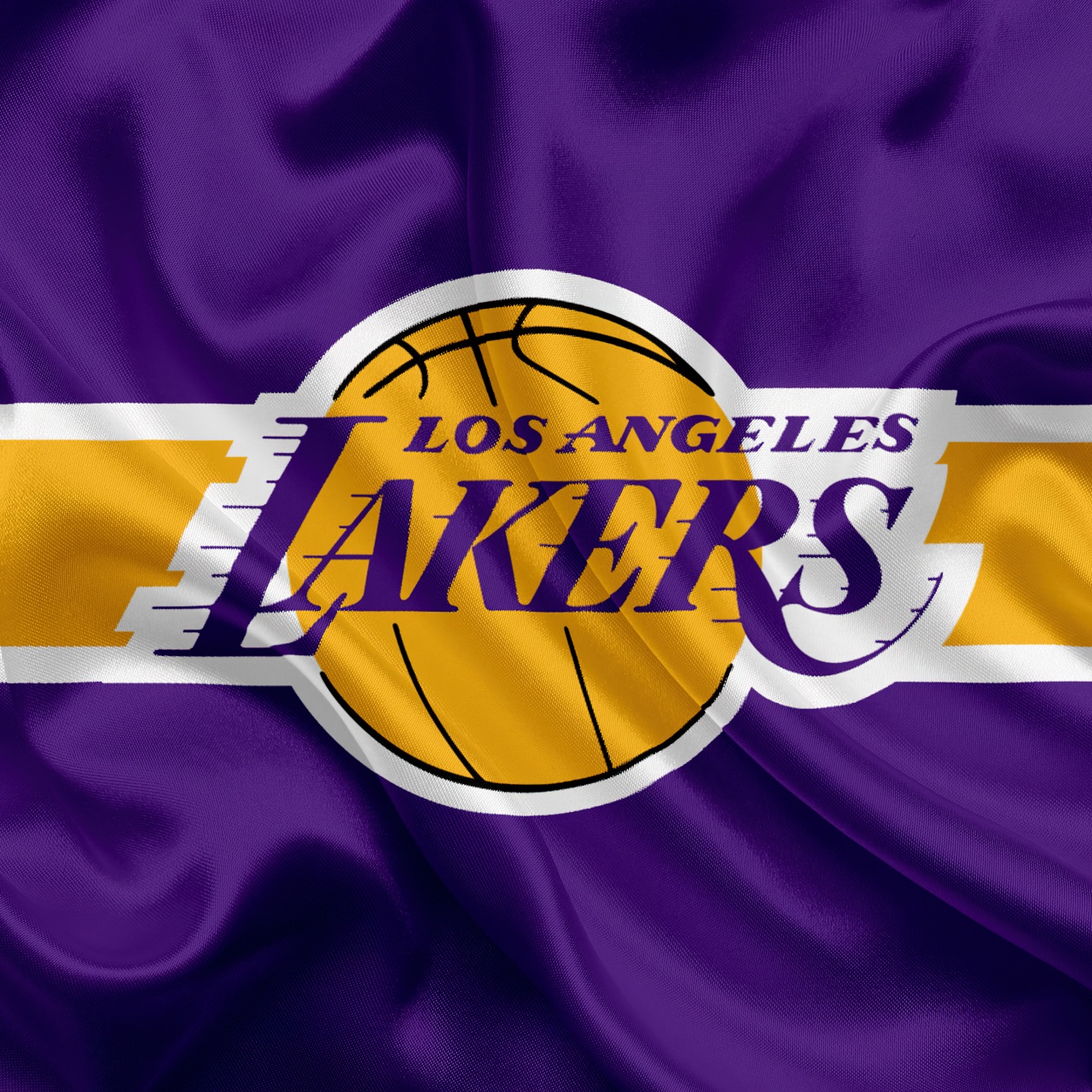 Los Angeles Lakers Wallpaper 4K, Logo, Football team, Purple