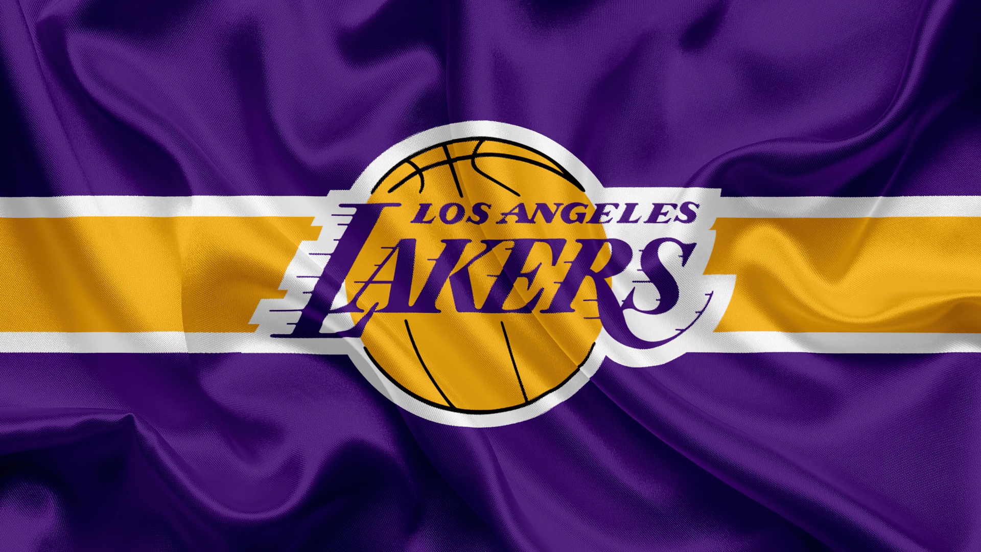 Los Angeles Lakers Wallpaper 4K, Logo, Football team, Purple