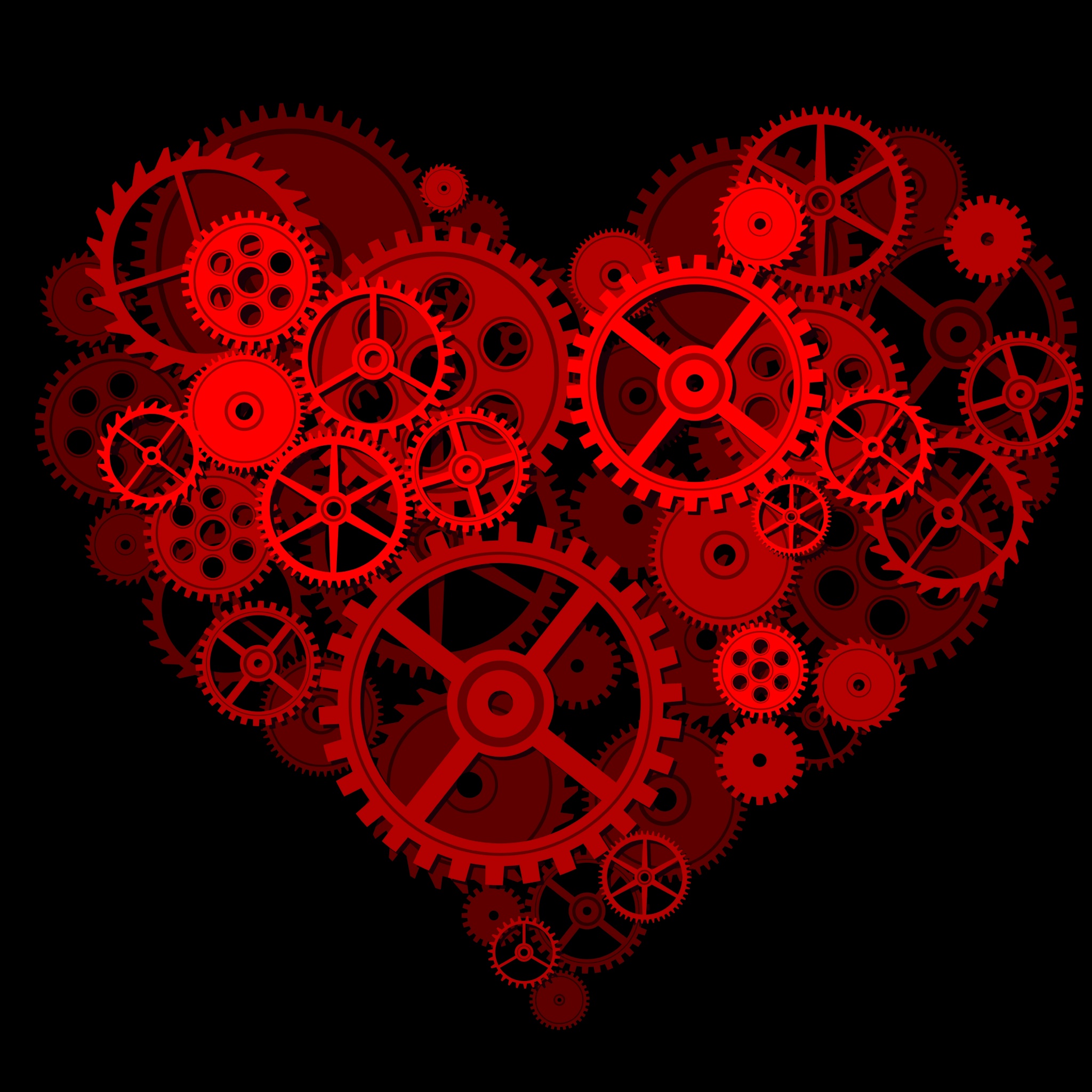 Black And Red Heart Wallpaper 61 images