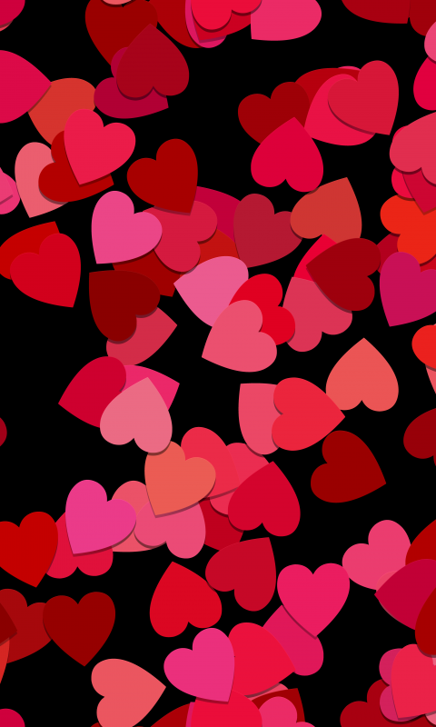 Love hearts Wallpaper 4K, Red aesthetic, Red hearts, #1778