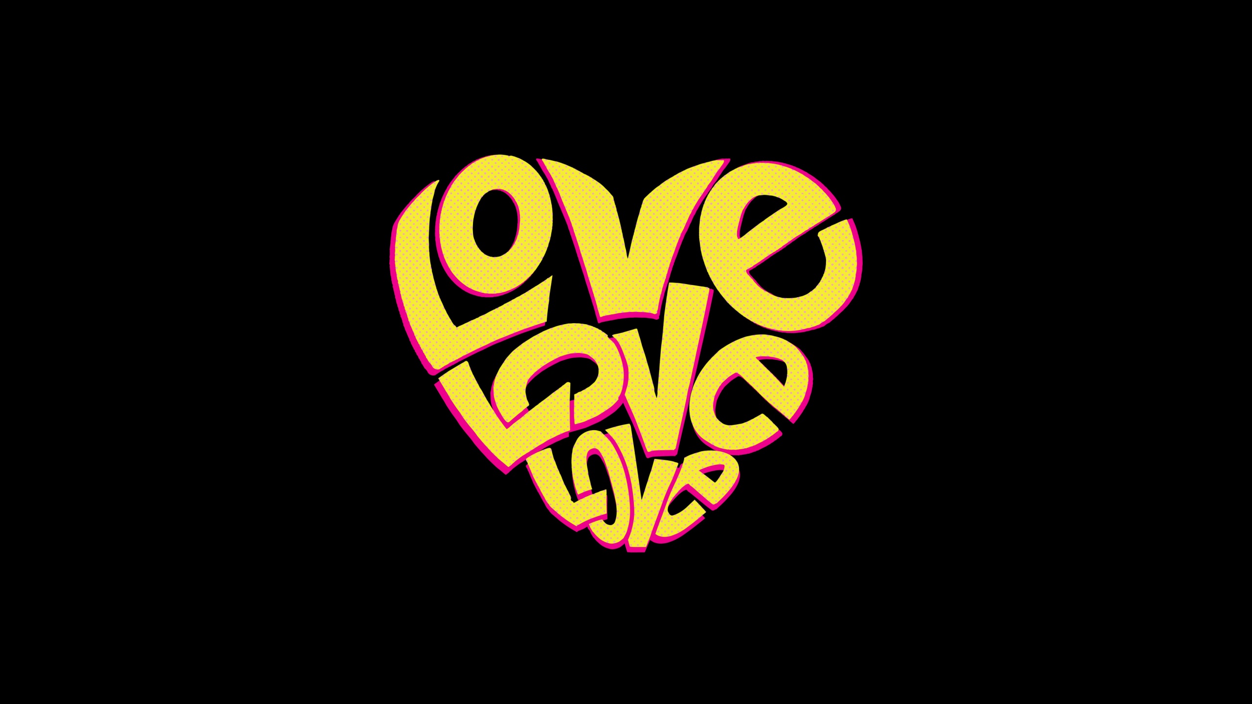 Love word Wallpaper 4K, Love heart, Black/Dark, #6615