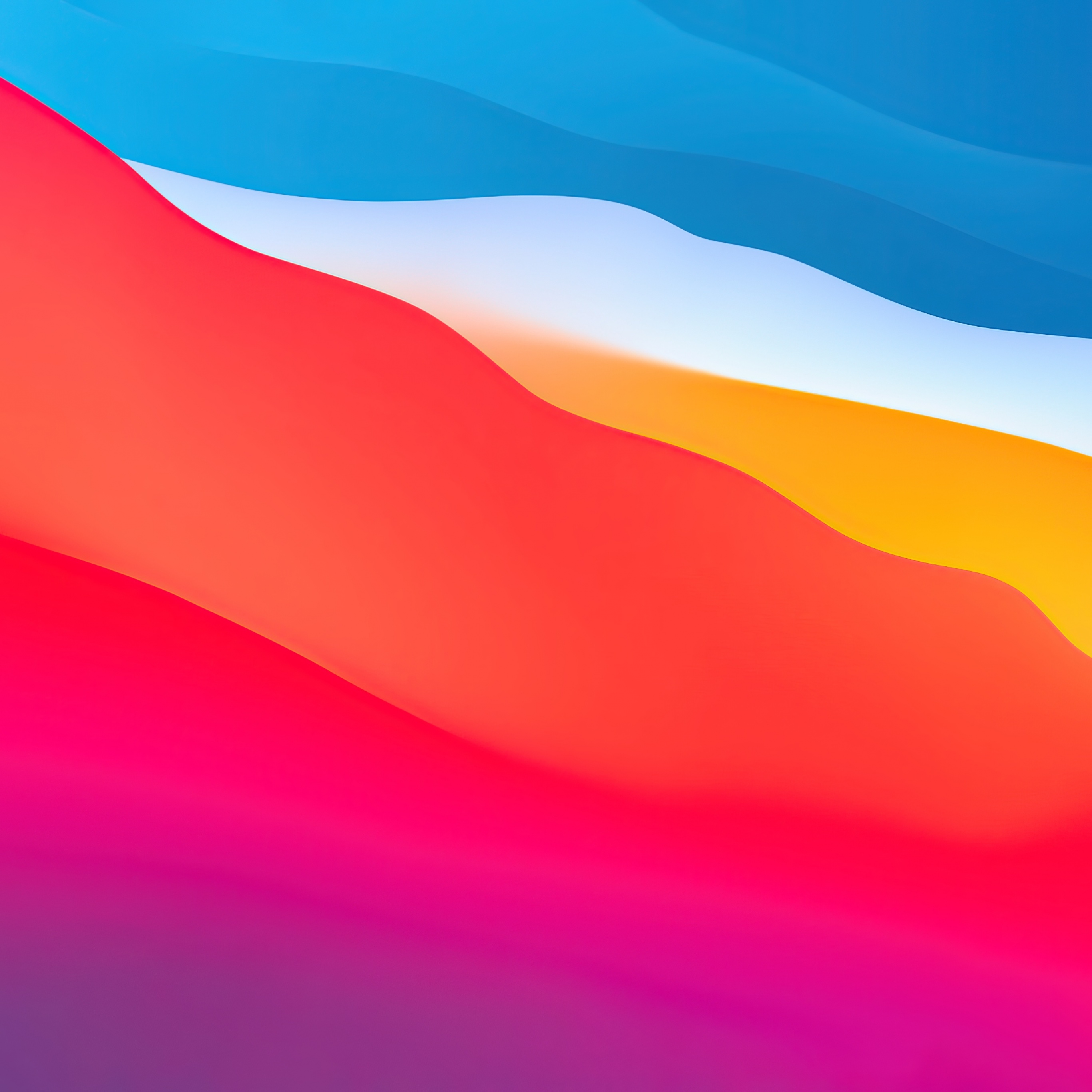 Nền đổ màu Gradient trôi chảy Layers cho macOS Big Sur 4K sẽ khiến cho bạn trải nghiệm thế giới kỹ thuật số một cách chân thực nhất. Với những vùng đổi màu liên tục, bạn sẽ có cảm giác như đang bơi trong một dòng sông màu sắc đầy mê hoặc.