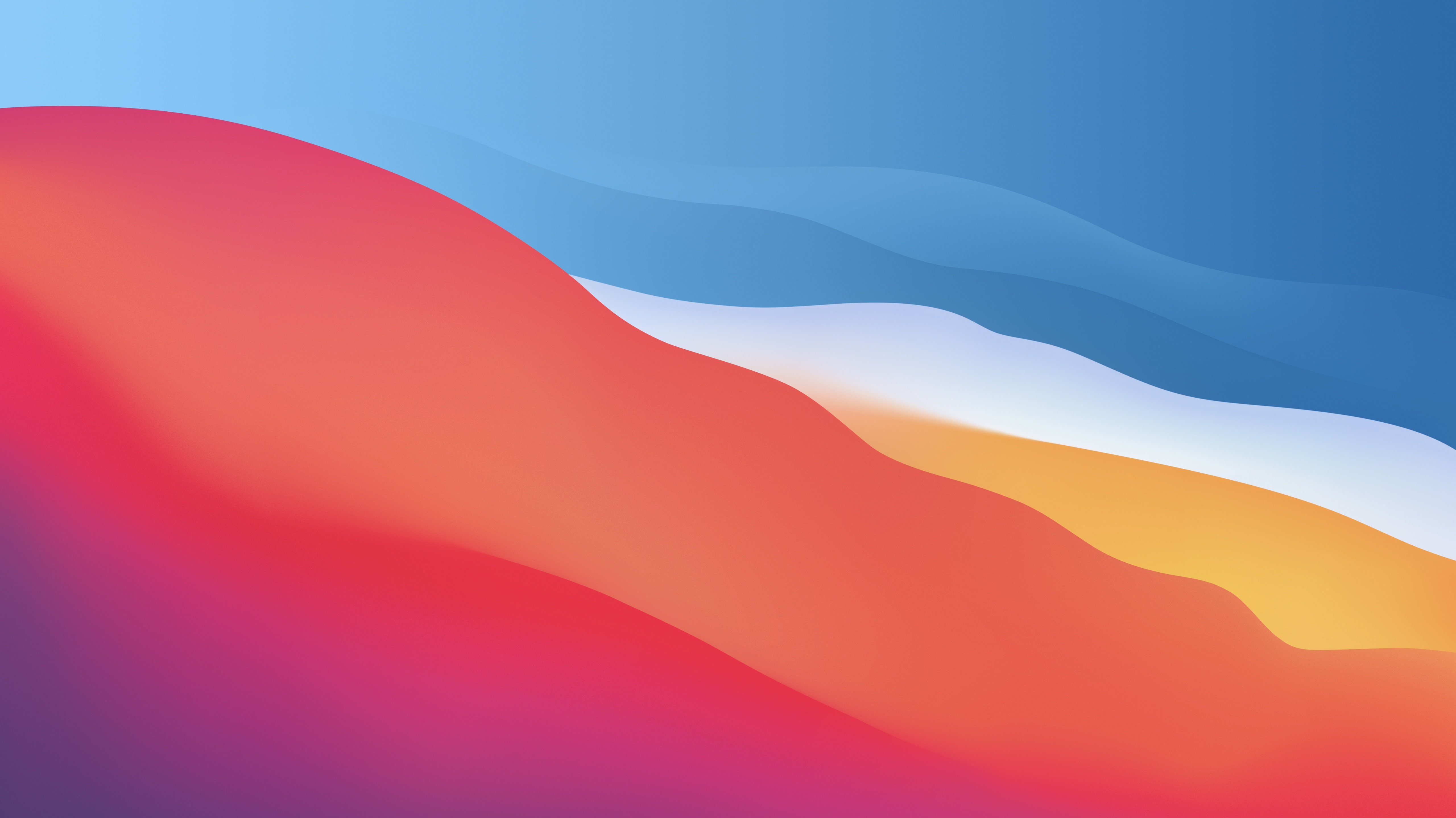 macOS Big Sur 4K Wallpaper Colorful Waves Smooth Stock 