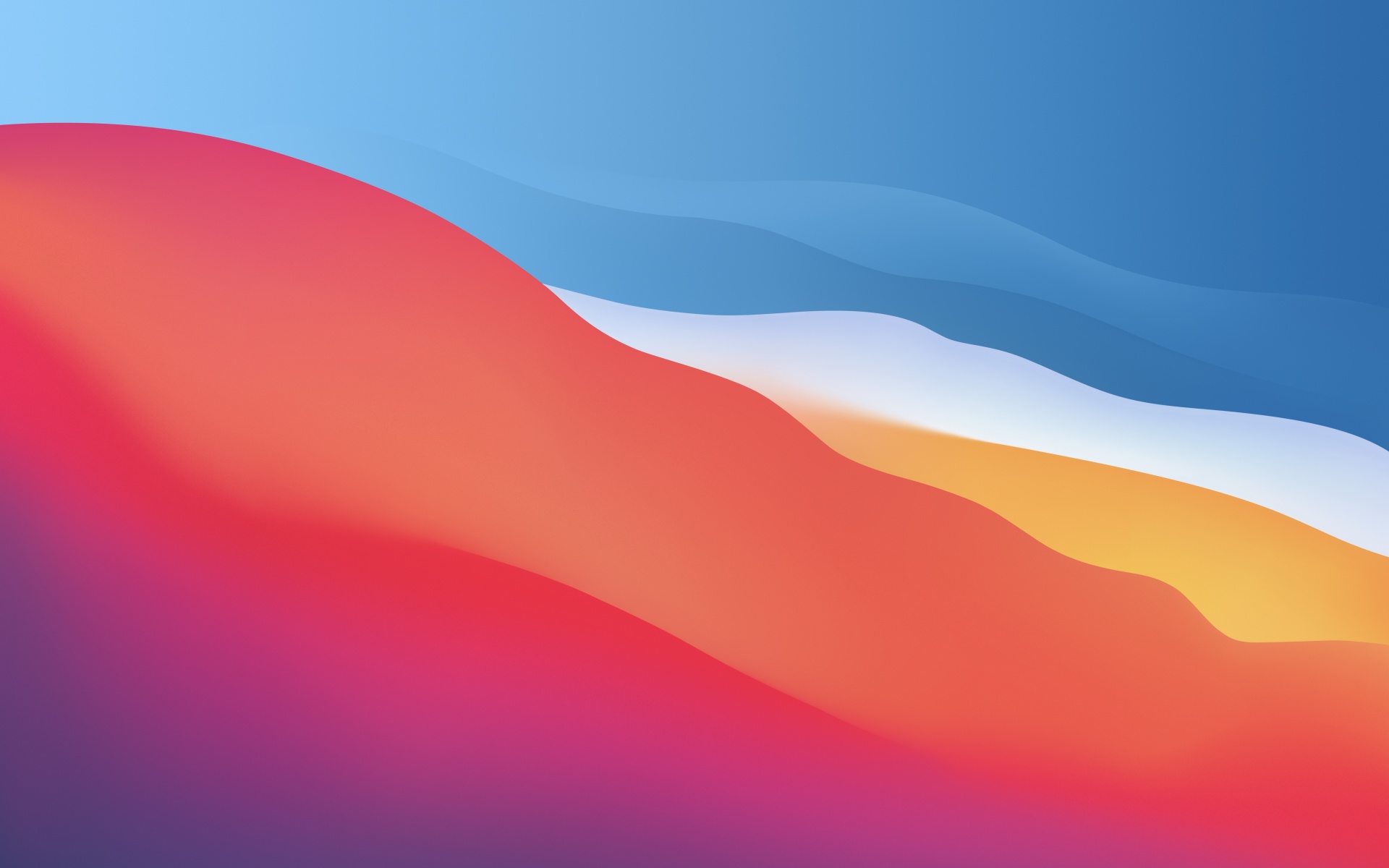 macOS Big Sur Wallpaper 4K, Colorful, Waves, Smooth, Gradients, #1495