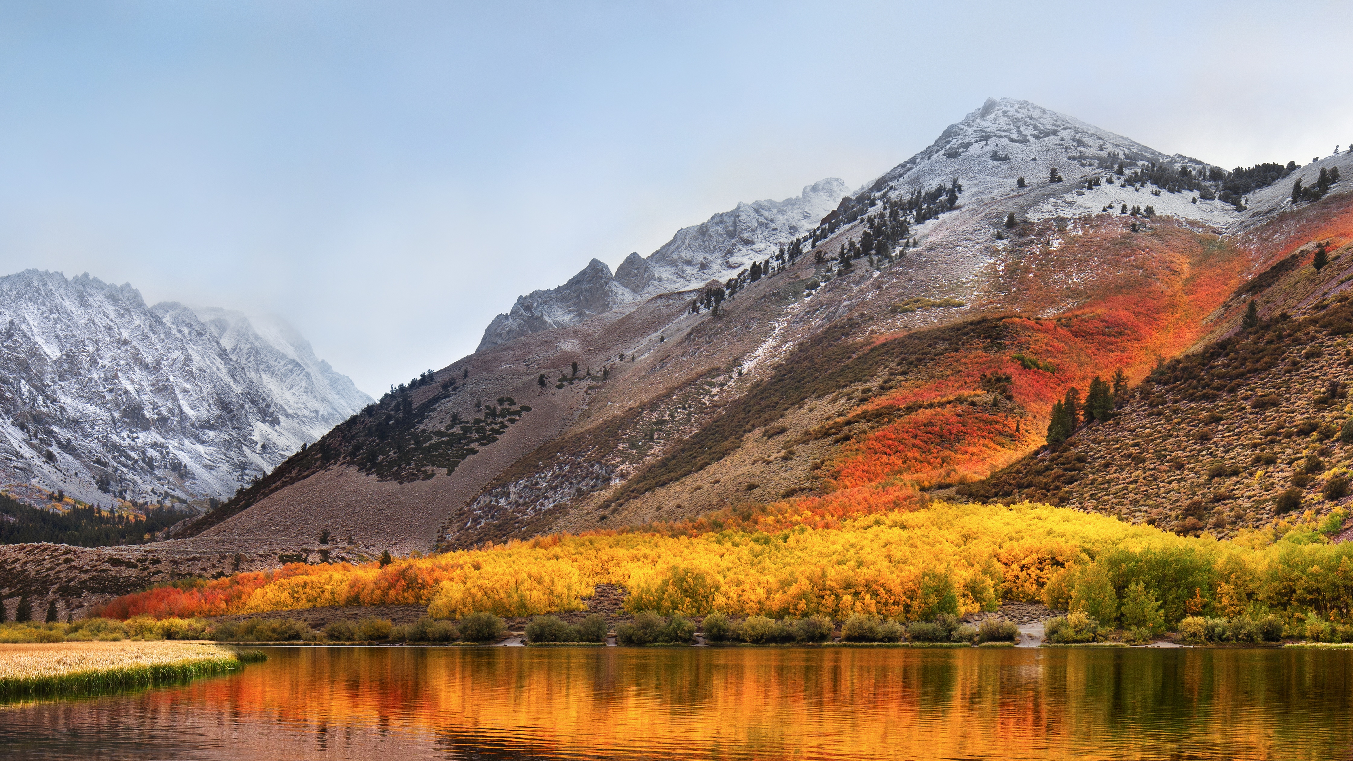 macOS High Sierra Wallpaper 4K, Mountains, Stock, Nature, #4037
