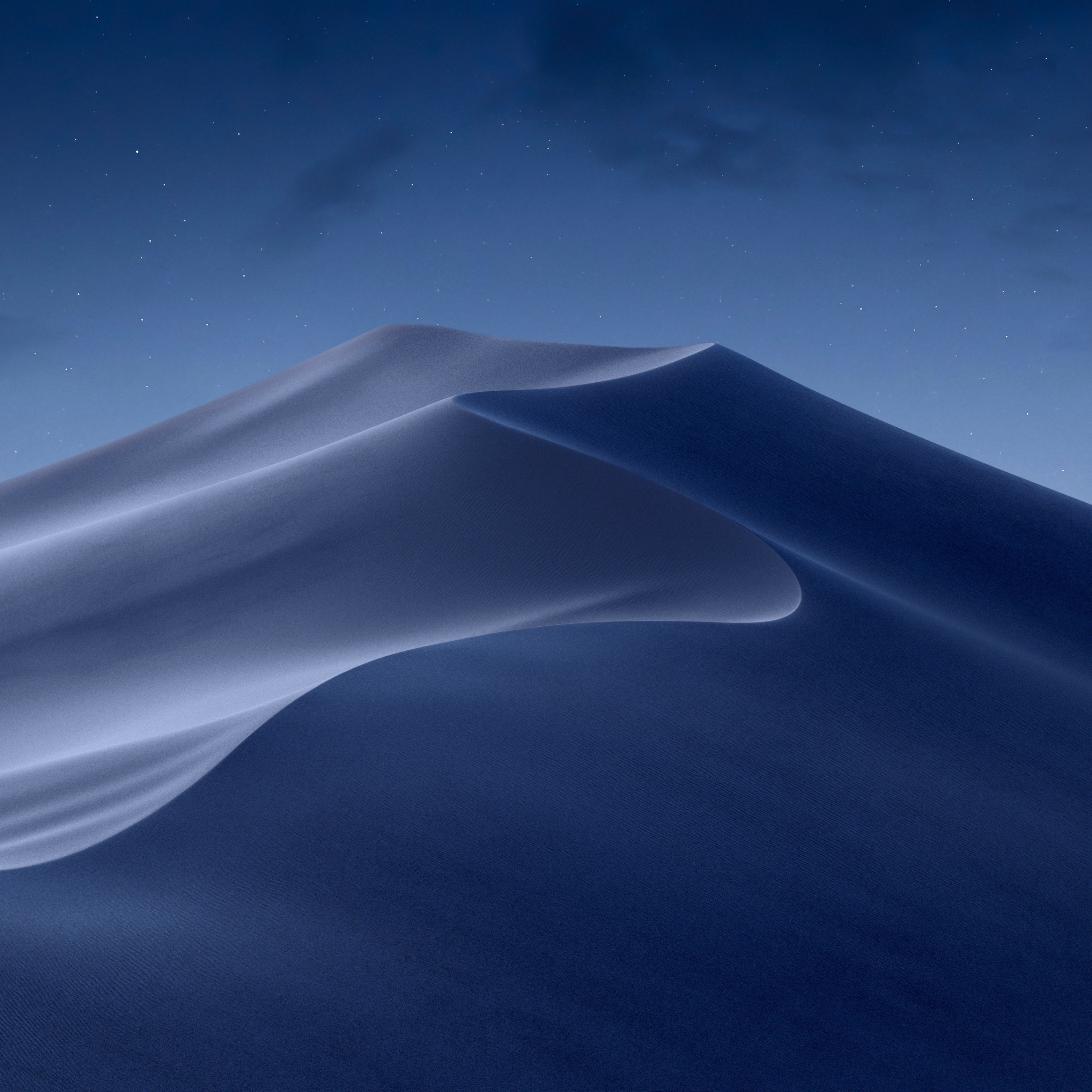macOS Mojave Wallpaper 4K, Moon light, Sand Dunes
