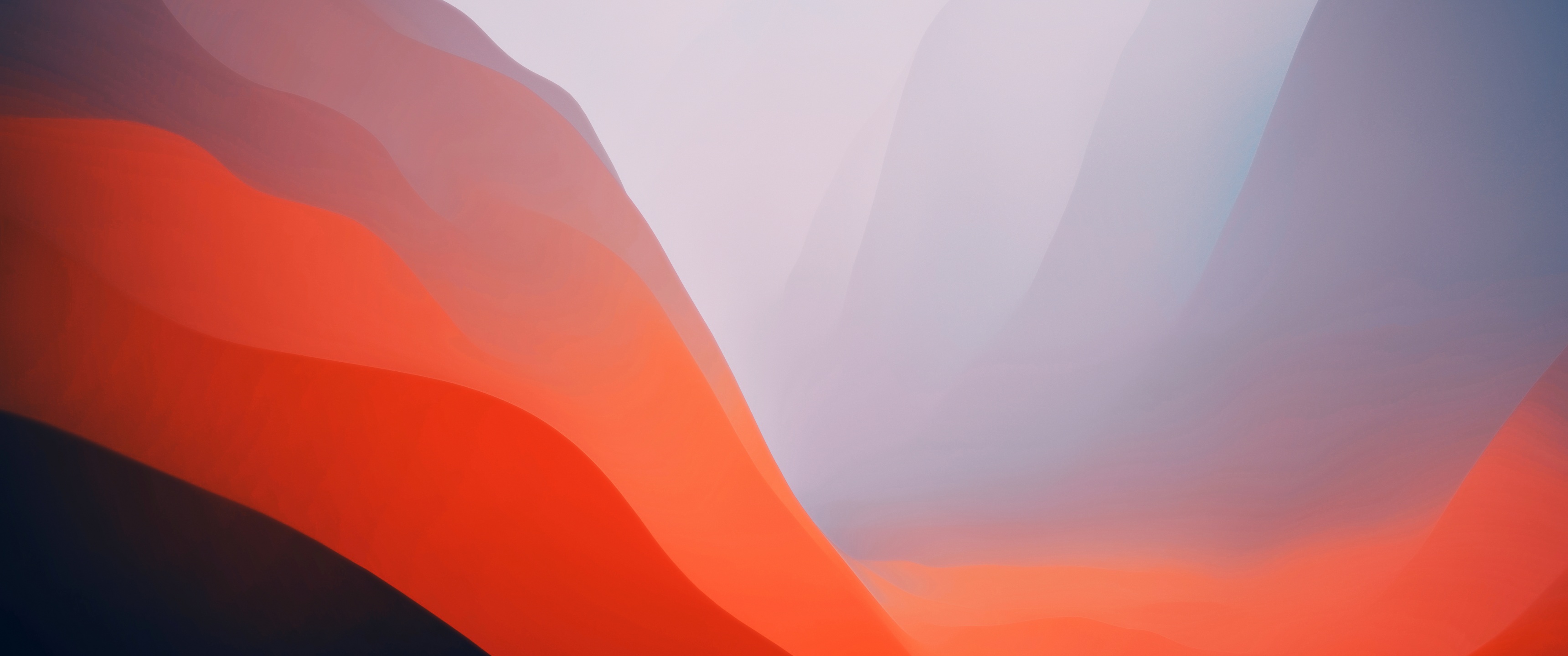macOS Monterey Wallpaper 4K, Stock, Orange, Light, Gradients, #5894