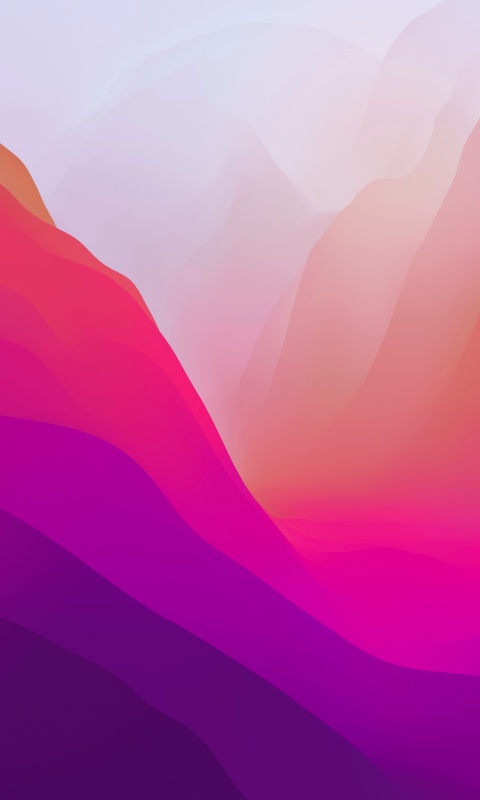 macOS Monterey Wallpaper 4K, Light, Stock, Pink, Layers, 5K