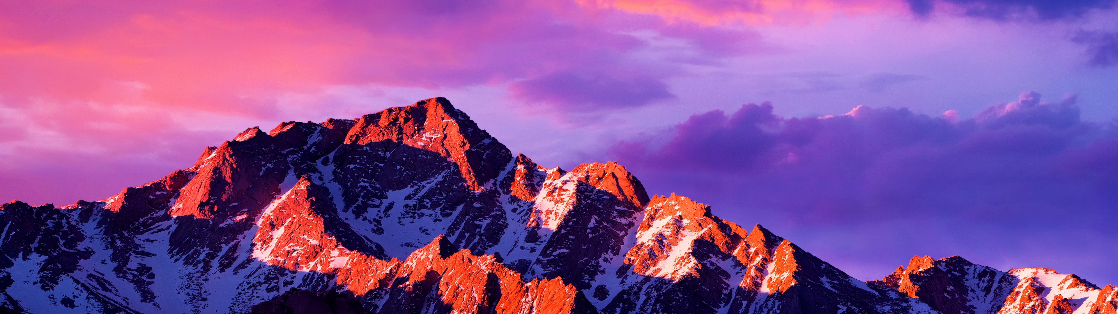 macOS Sierra Wallpaper 4K, Glacier mountains, Nature, #6420