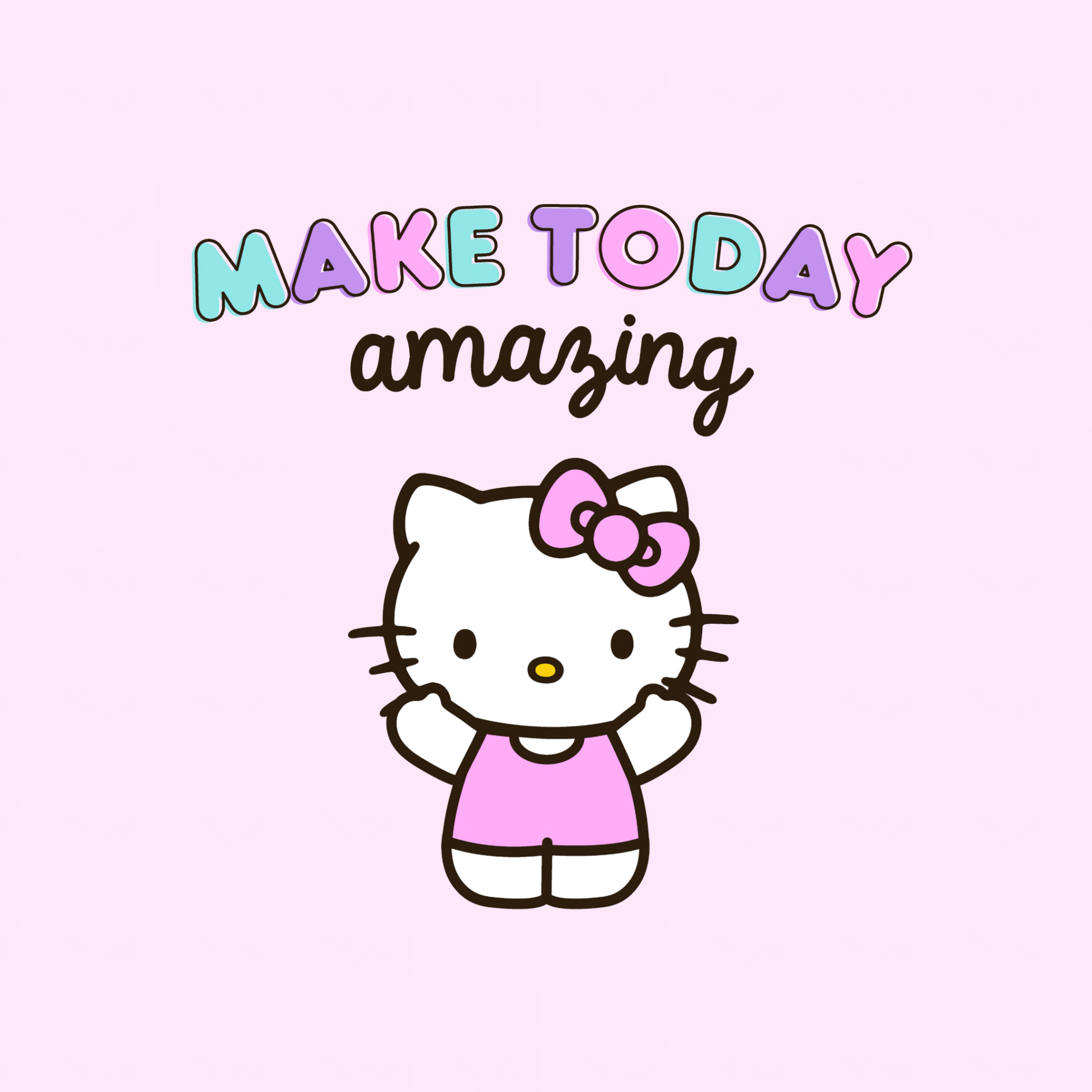 Cute Hello Kitty - Pink Background Wallpaper Download, hello kitty