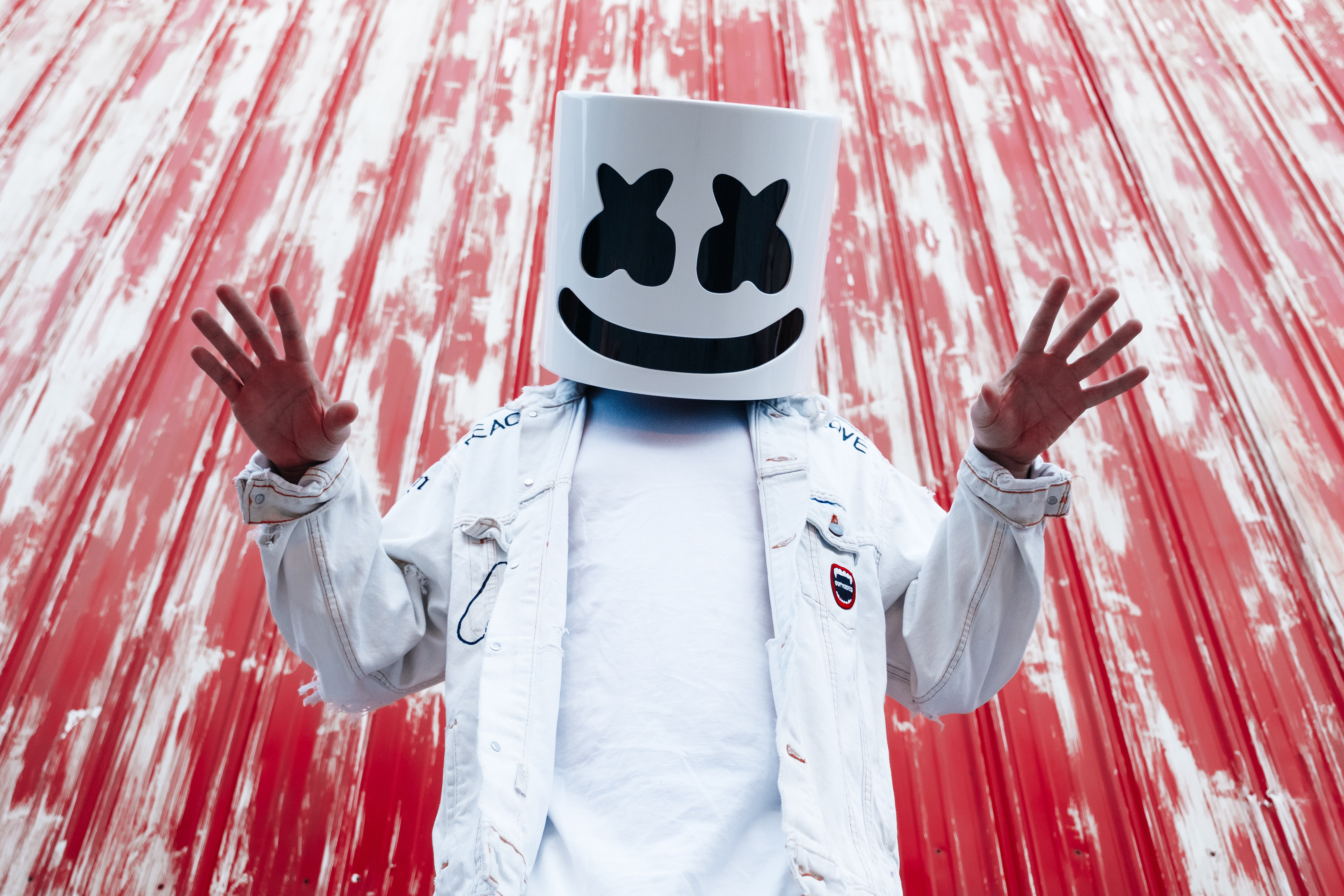 Marshmello Wallpaper 4K, American DJ, Mask, Music, #5245