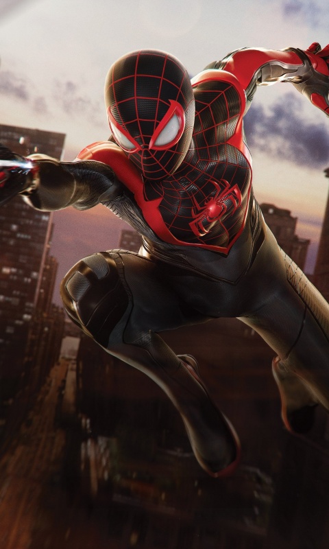 Miles Morales in Marvel's Spider-Man 2 (2023) 4K Wallpaper