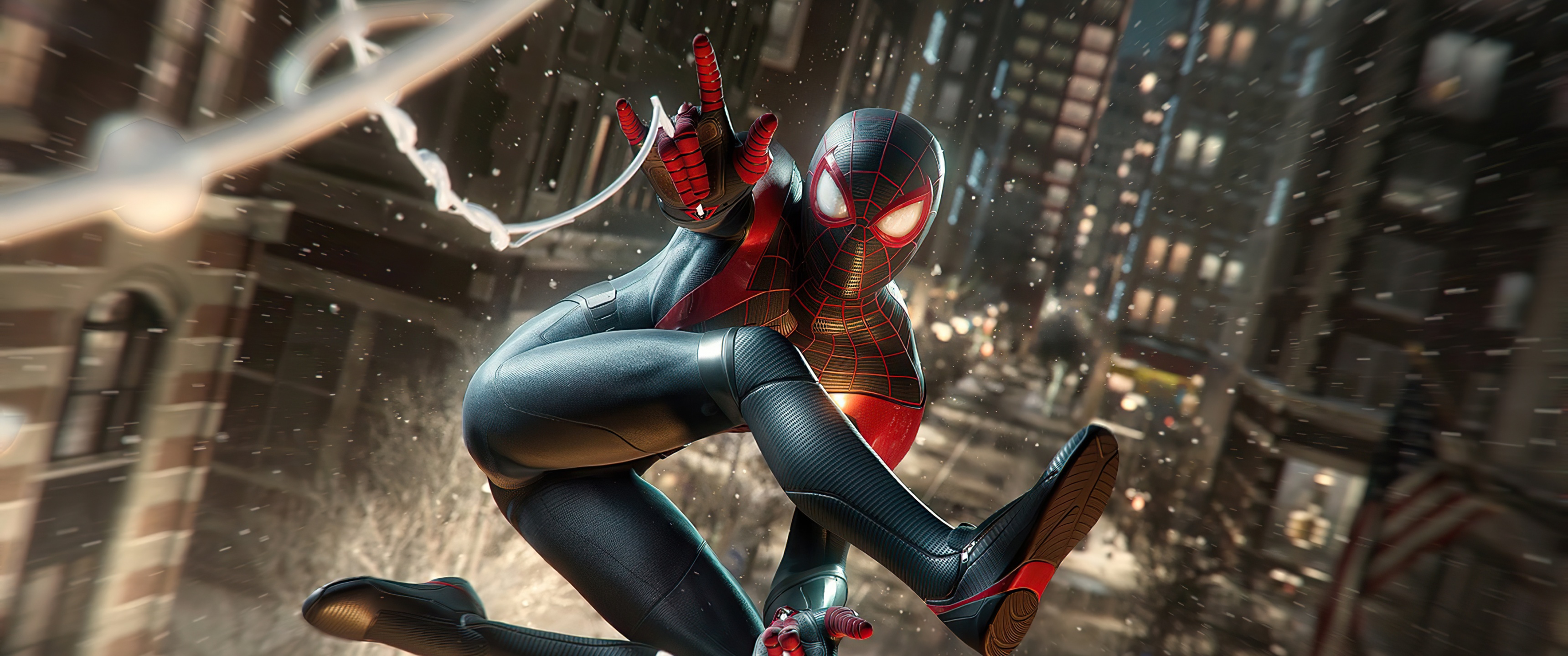Đừng nên bỏ lỡ cơ hội để có một hình nền 4K đẹp mắt với chủ đề Marvel\'s Spider-Man: Miles Morales, PlayStation