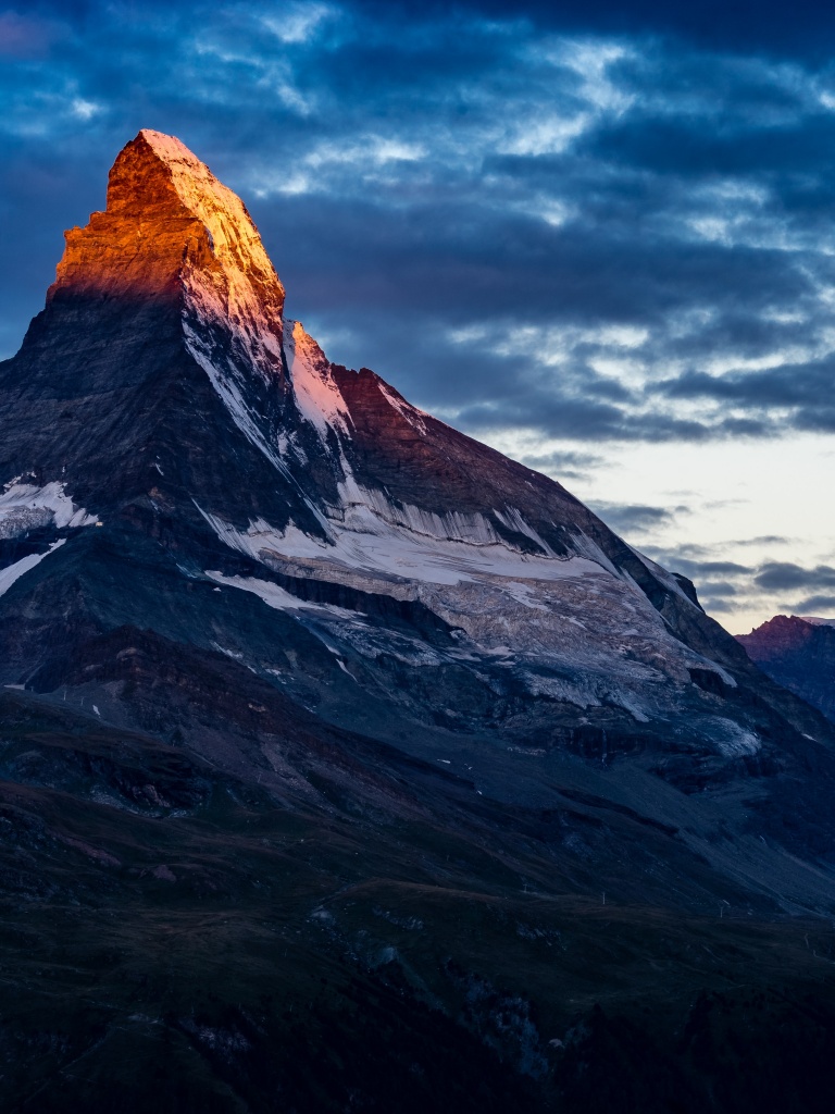 Matterhorn Wallpaper 4K, Alpenglow, Switzerland