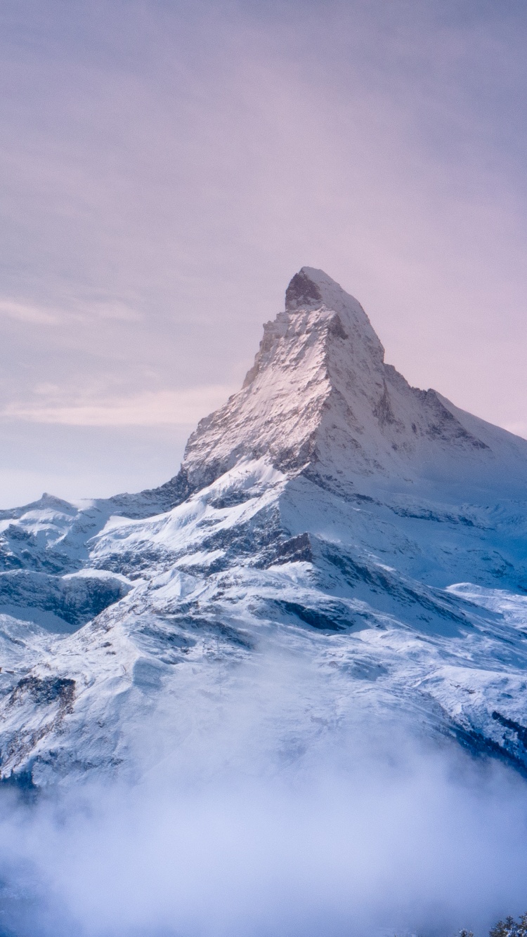 Matterhorn Wallpaper 4K, Switzerland, Italy, Snow covered