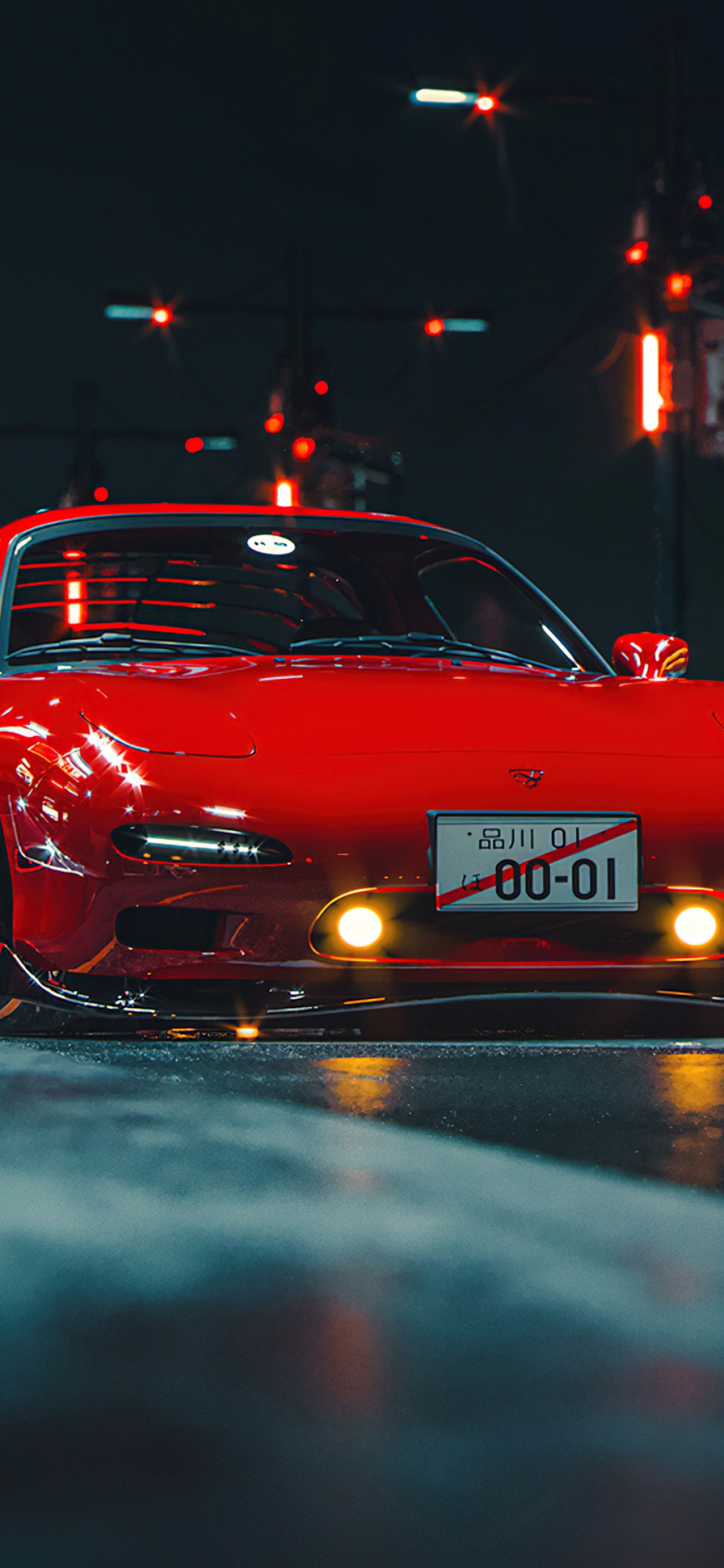 Mazda RX-7 Wallpaper 4K, JDM cars, Japanese, AI art