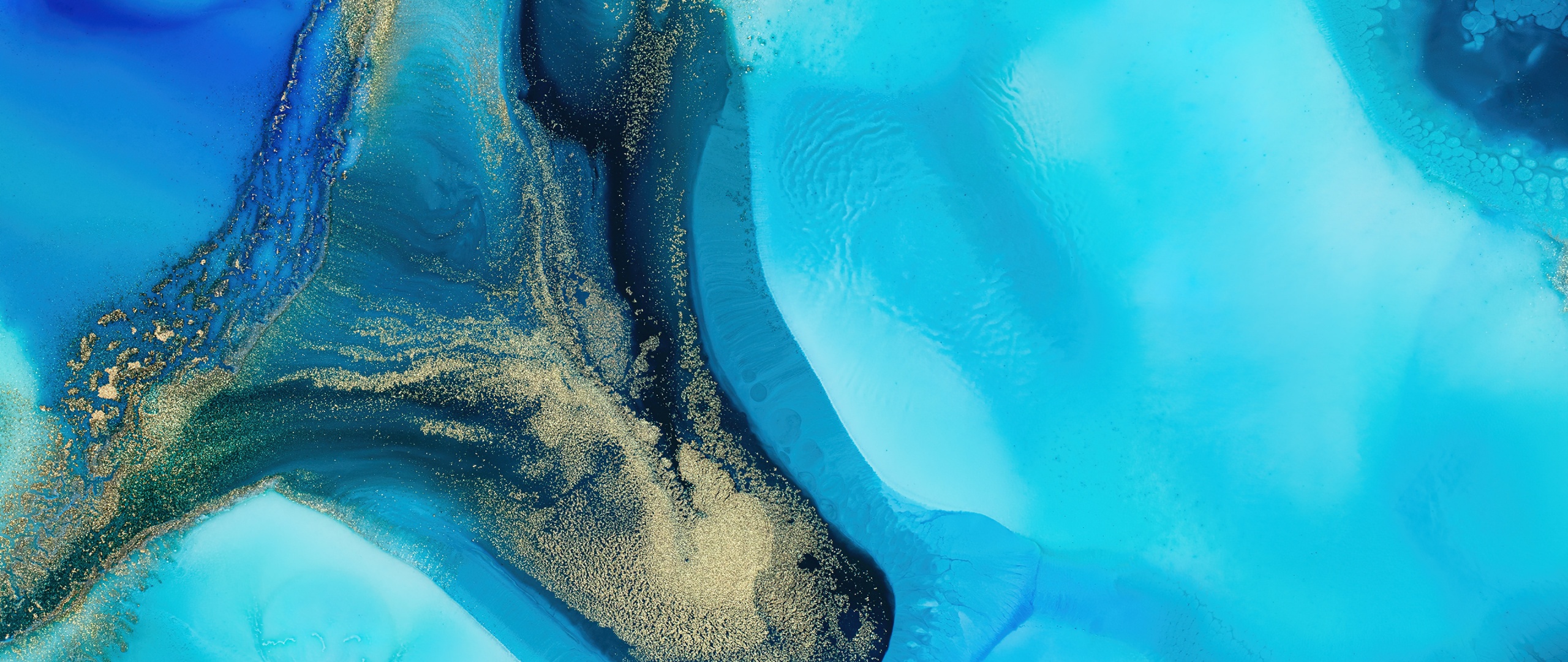 Mi Pad 5 Pro Wallpaper 4K, Blue background, Liquid art