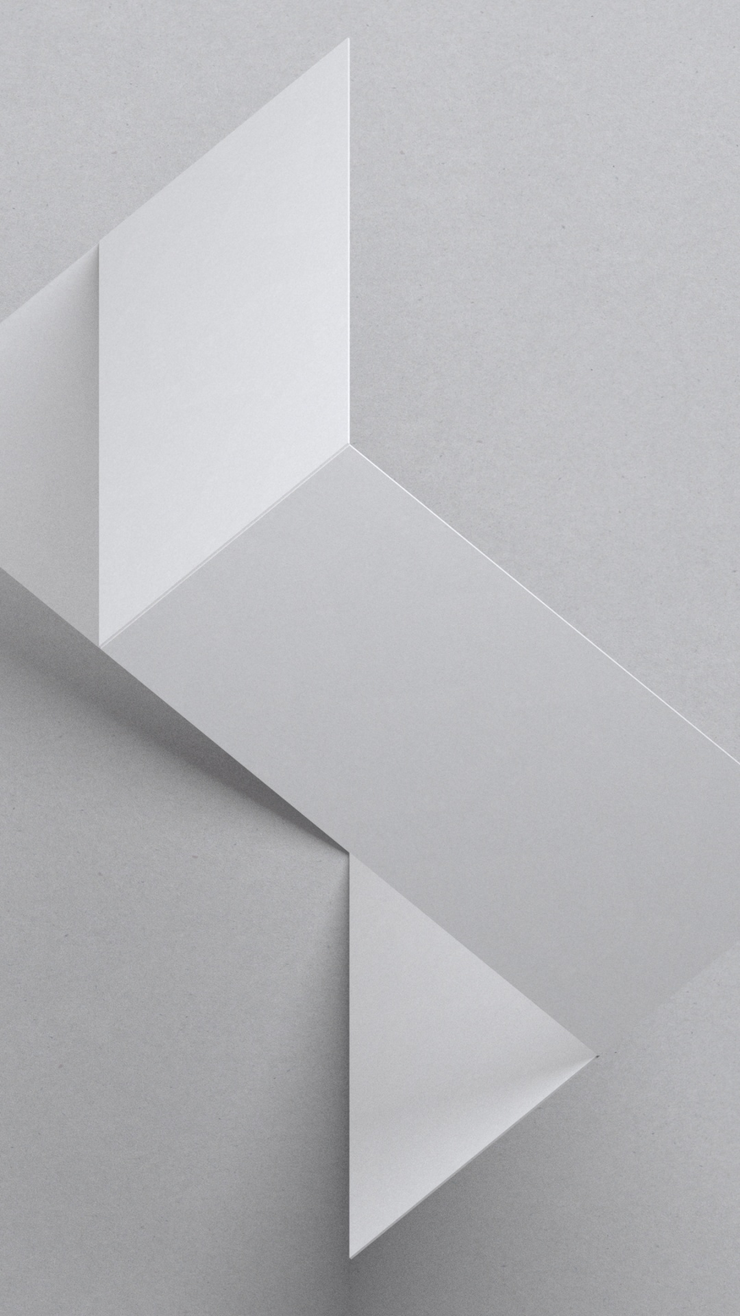 Microsoft Design Wallpaper 4K, Origami, White background