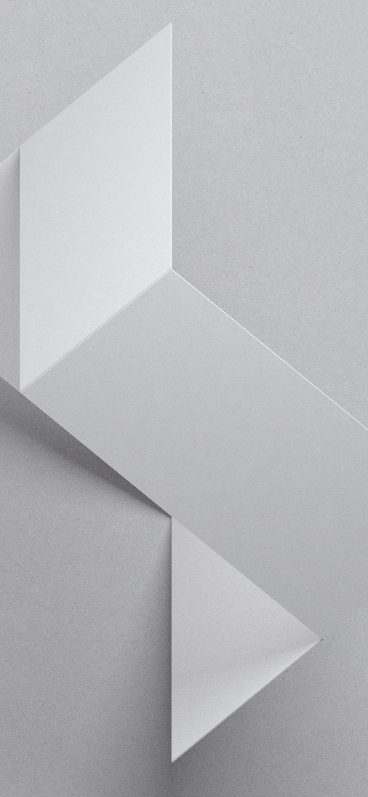 Microsoft Design Wallpaper 4K, Origami, White background