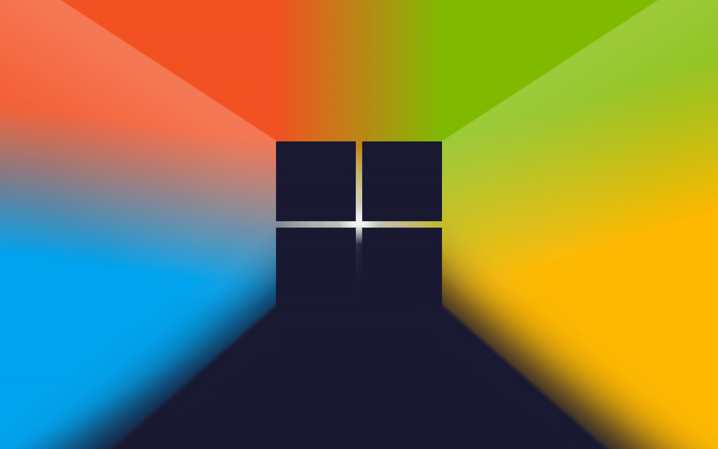 Microsoft Windows Wallpaper 4K, Logo, Gradient background, Colorful