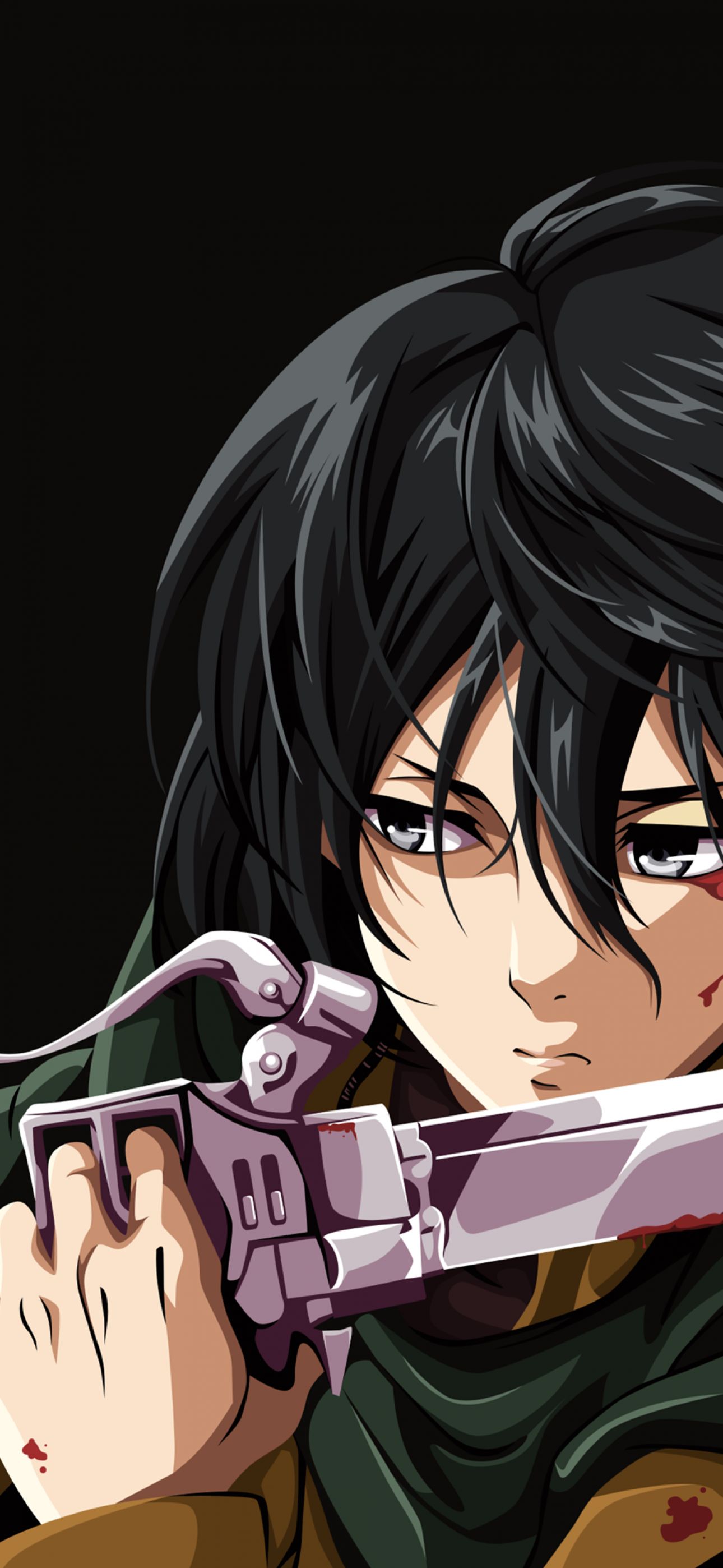 Mikasa from Attack on Titan Mikasa Ackerman Eren Yeager Attack on Titan  Armin Arlert Rendering robocop heroes weapon png  PNGEgg